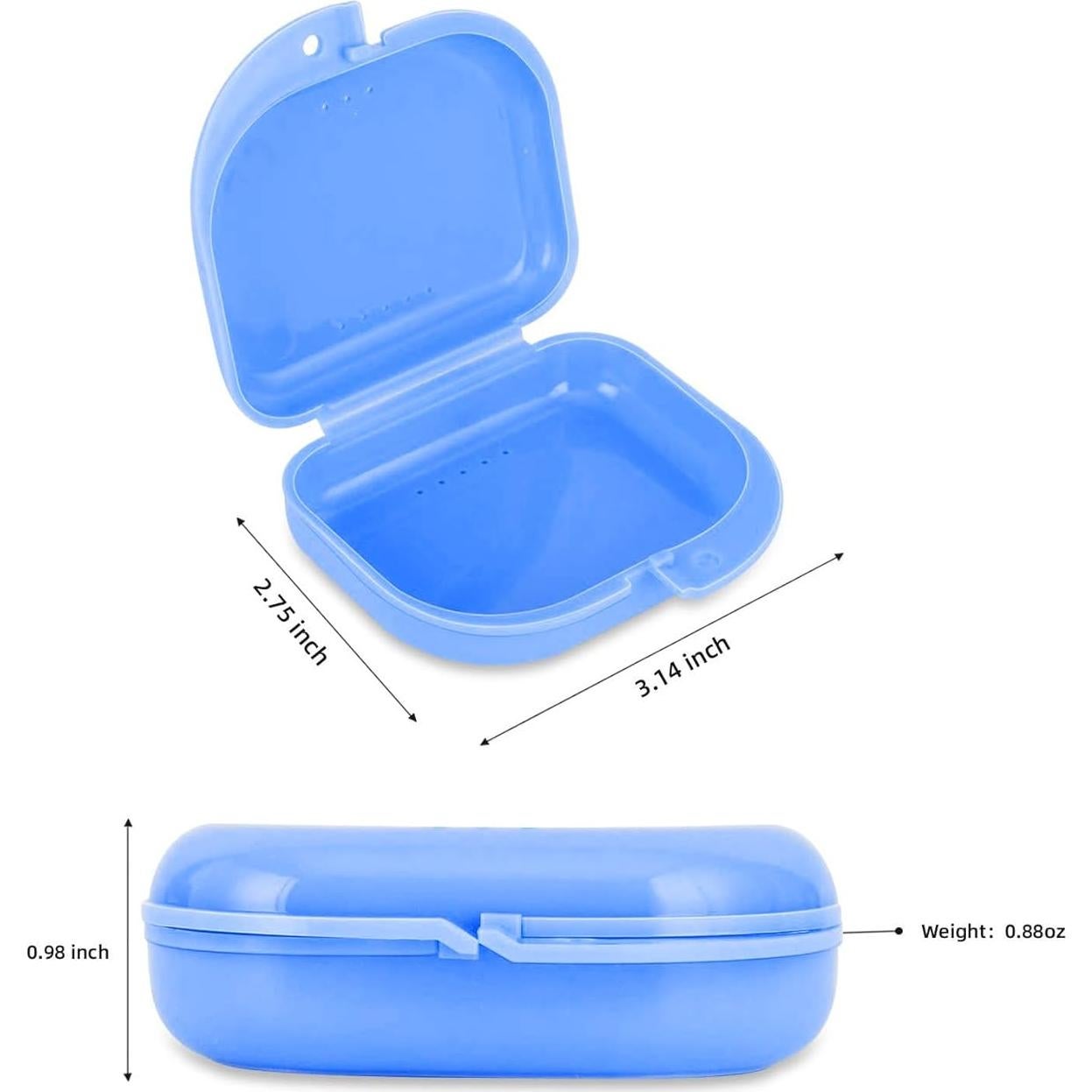 Caja de Retenedor Ortodóntico Annhua con Ventilación - 8x7x2.5 cm