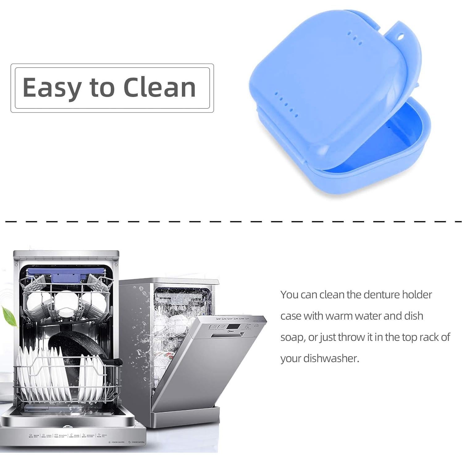 Caja de Retenedor Ortodóntico Annhua con Ventilación - 8x7x2.5 cm