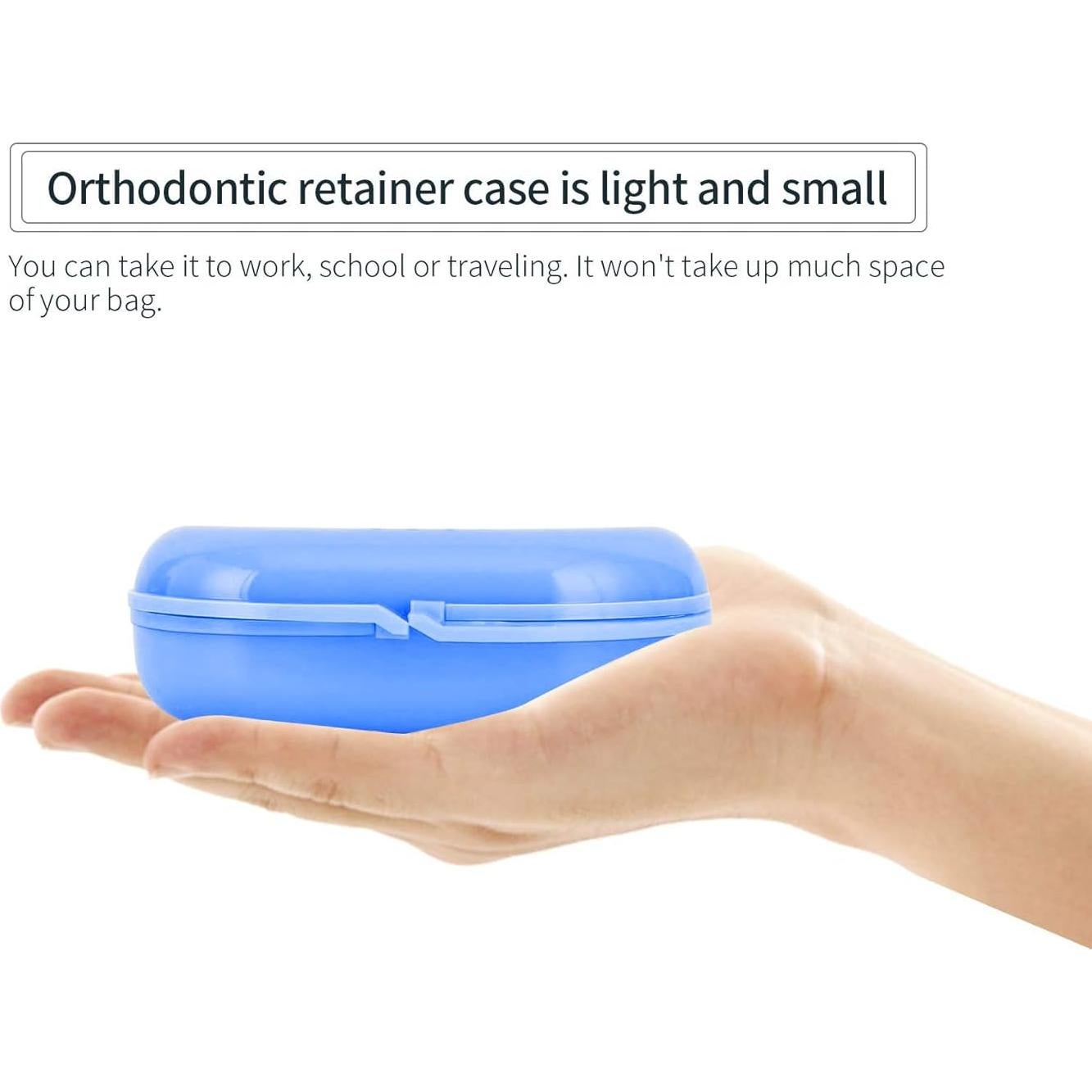 Caja de Retenedor Ortodóntico Annhua con Ventilación - 8x7x2.5 cm