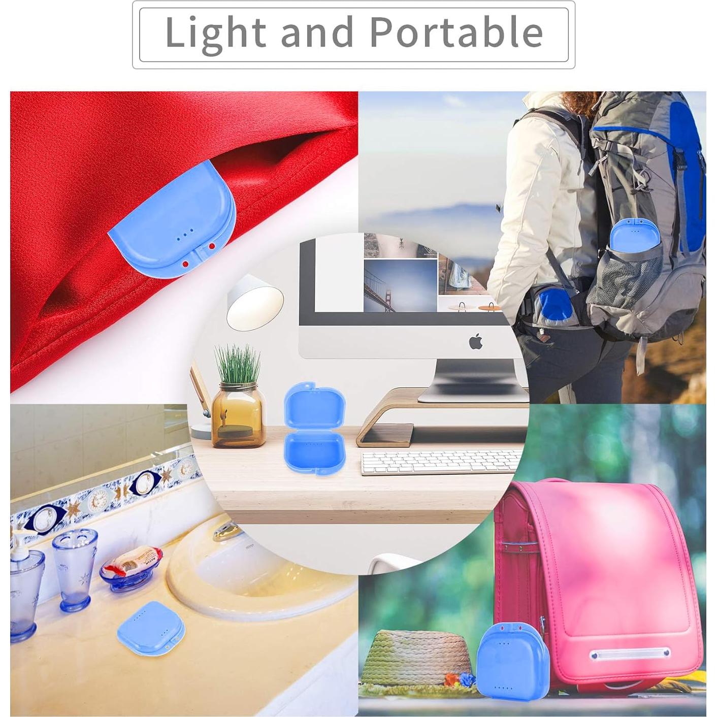 Caja de Retenedor Ortodóntico Annhua con Ventilación - 8x7x2.5 cm