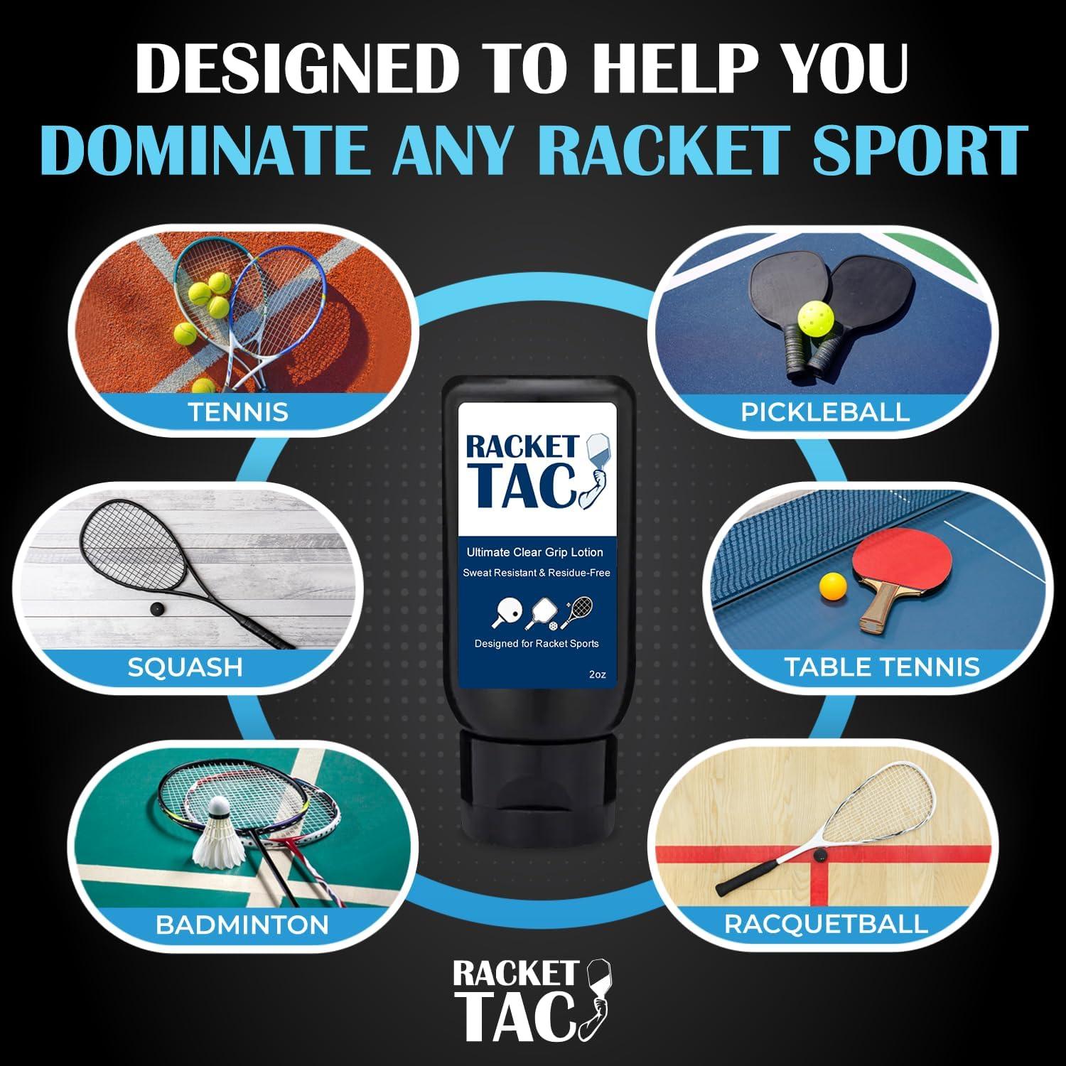 Loción Antitranspirante Racket Tac 2 oz - Agarre Tenis y Pickleball