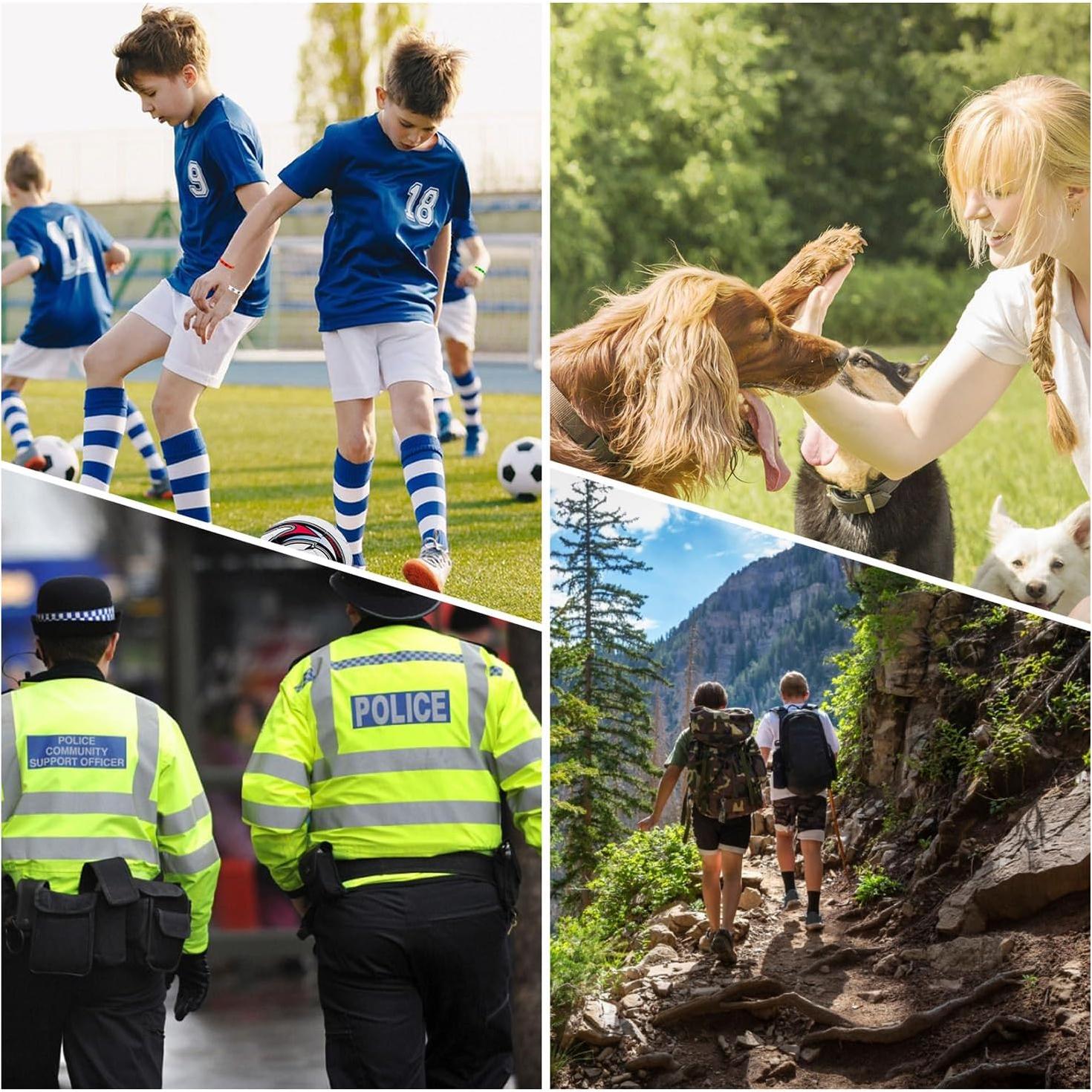 6 Silbatos de Acero Inoxidable Suyncyi KS010 con Cordón