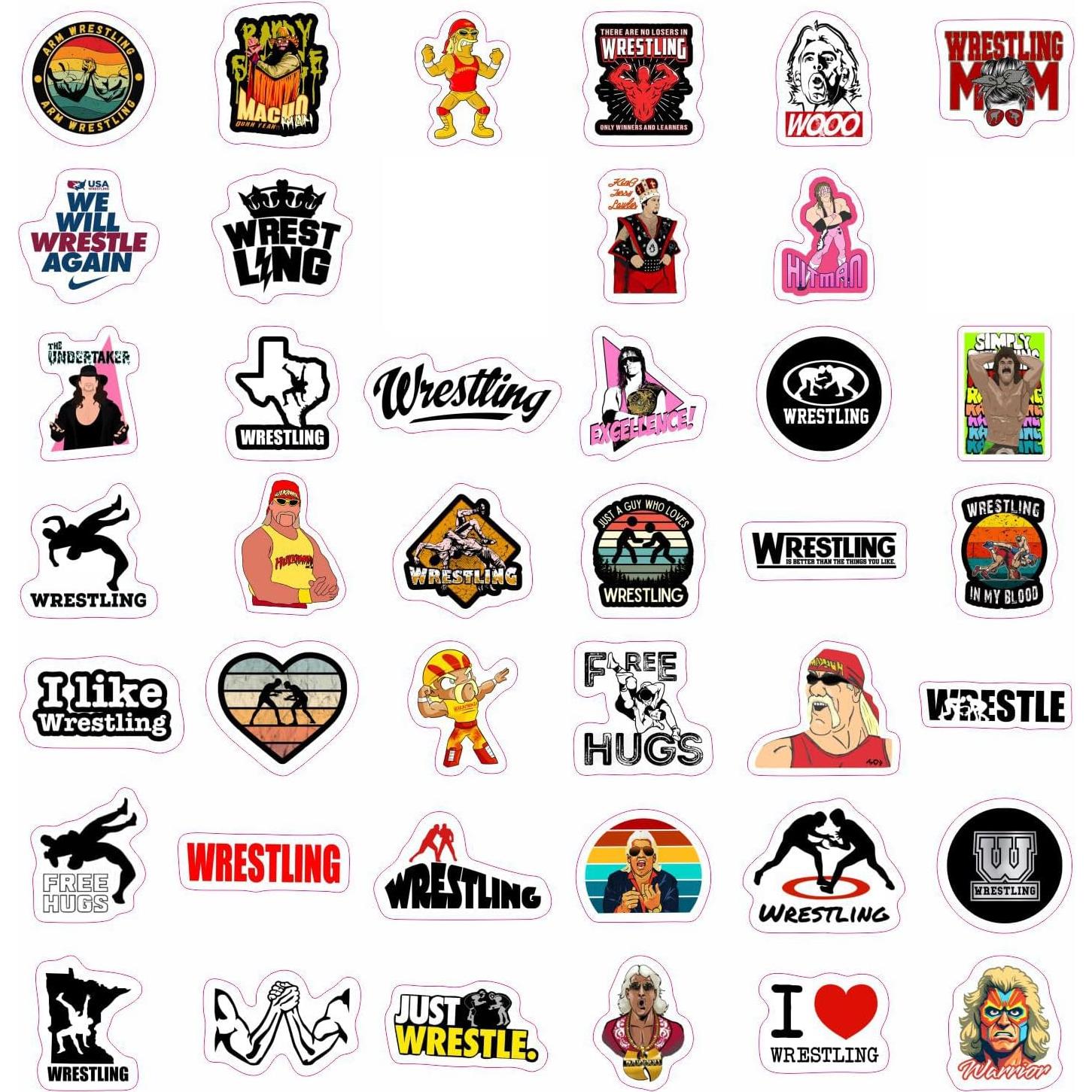 Calcomanías de Lucha Libre BulbaCraft - A Prueba de Agua, 100 Piezas