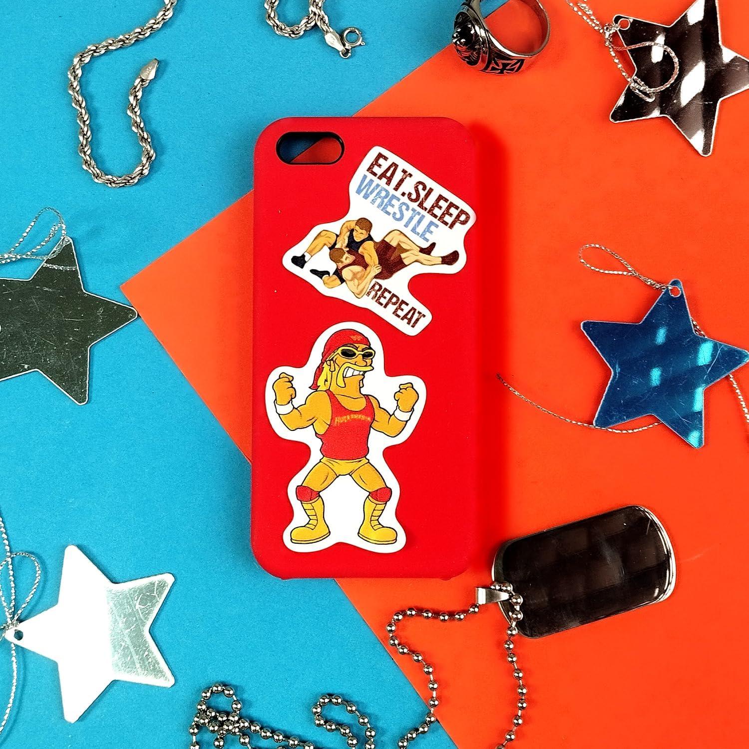 Calcomanías de Lucha Libre BulbaCraft - A Prueba de Agua, 100 Piezas