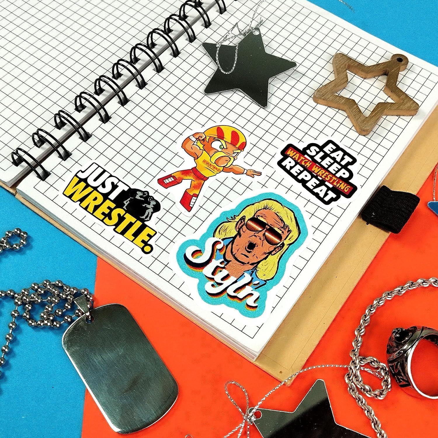 Calcomanías de Lucha Libre BulbaCraft - A Prueba de Agua, 100 Piezas