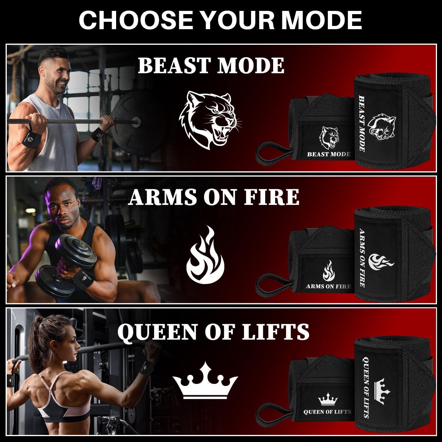 Muñequera de Levantamiento TECEUM 18" (45.72 cm) Negra