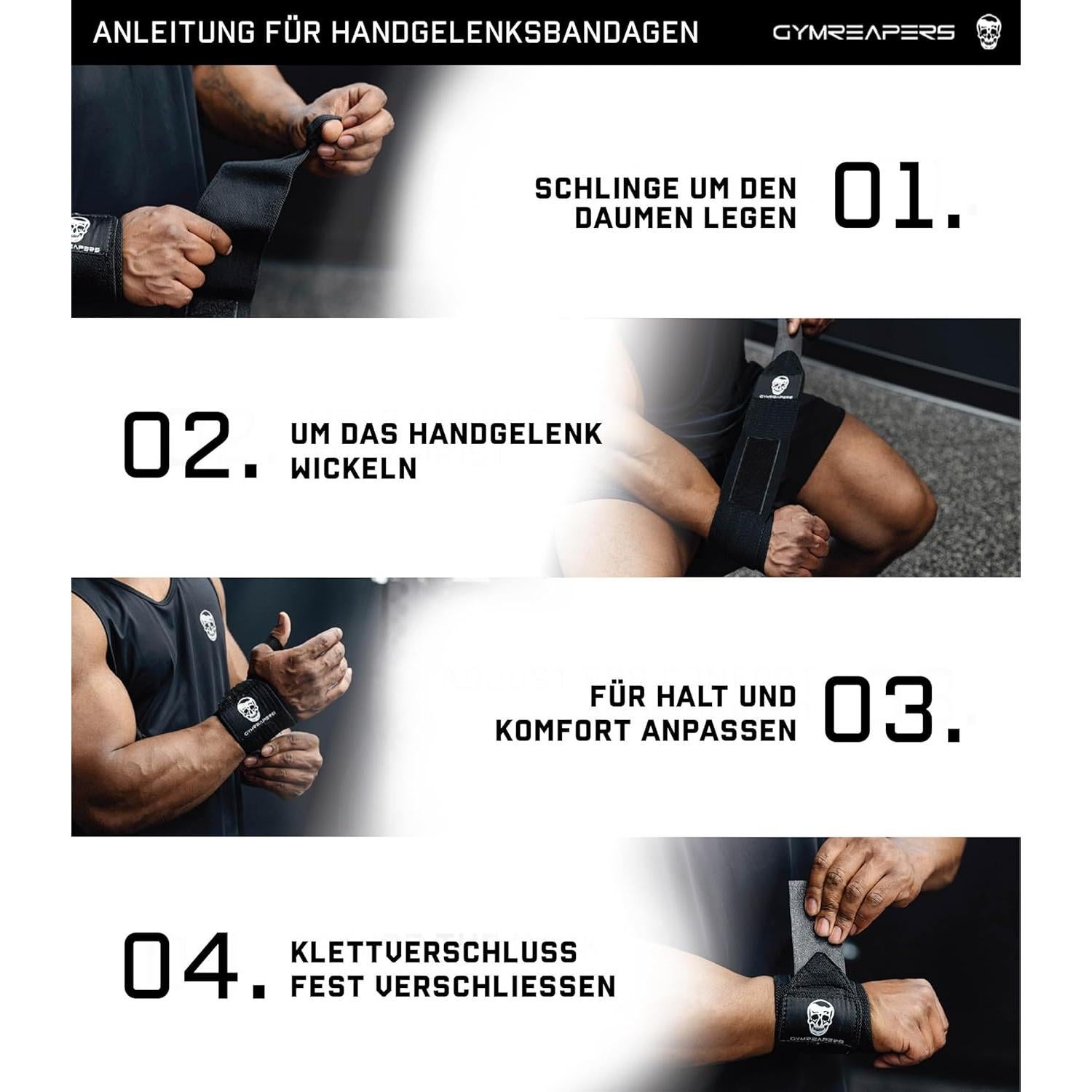 Muñequera de Levantamiento de Pesas Gymreapers 45.72 cm IPF