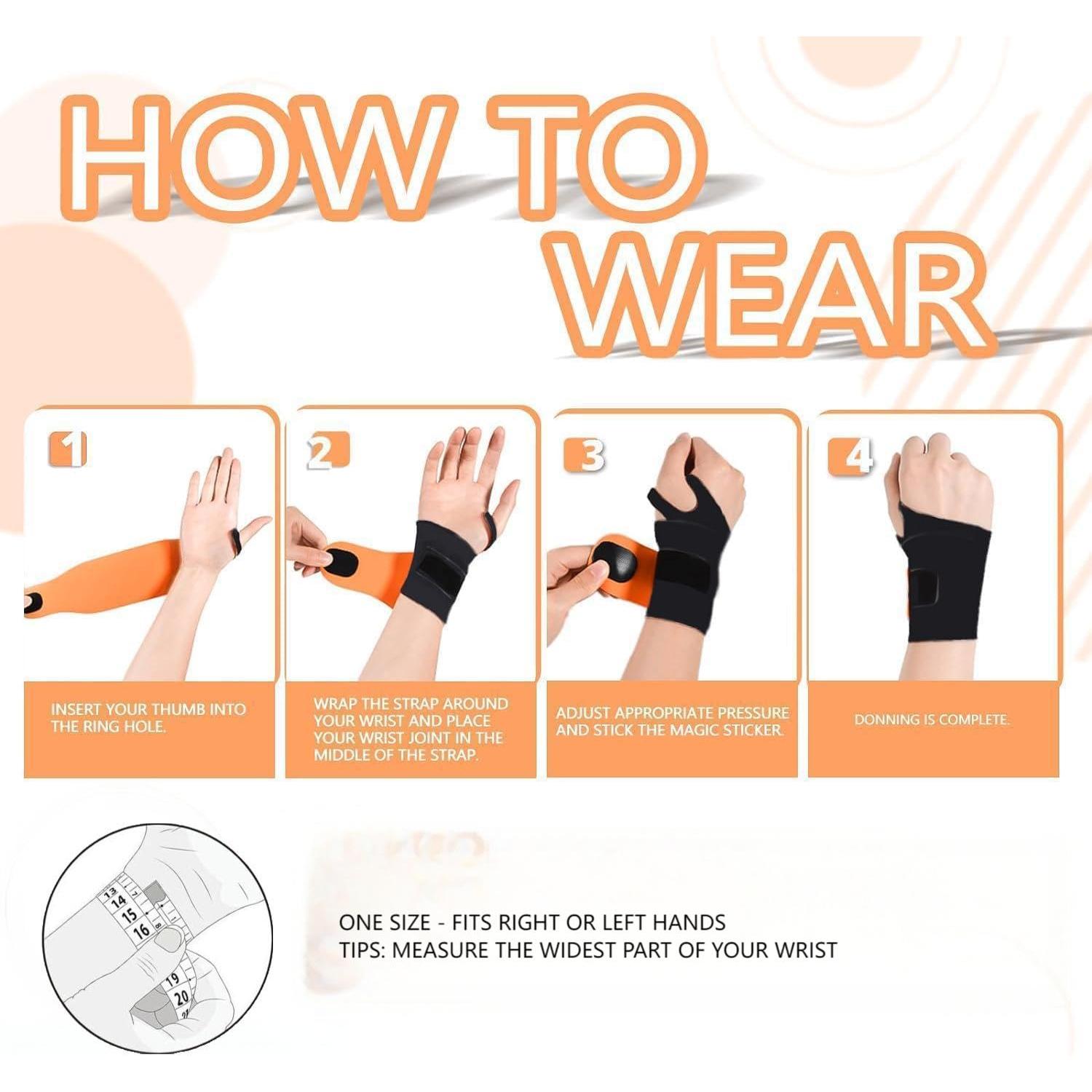 2 Soportes de Muñeca iStabo para Alivio del Dolor - Talla Única