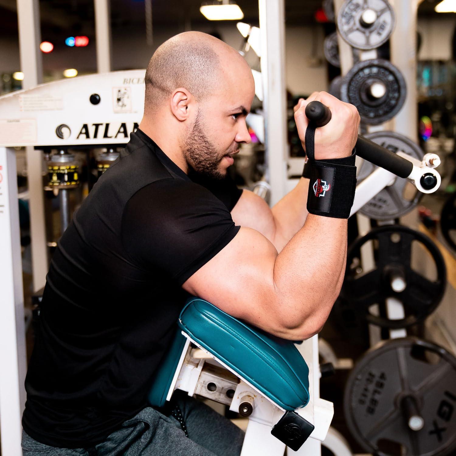 Envolturas de Muñeca Spartan WSWSBK1 para Levantamiento de Pesas