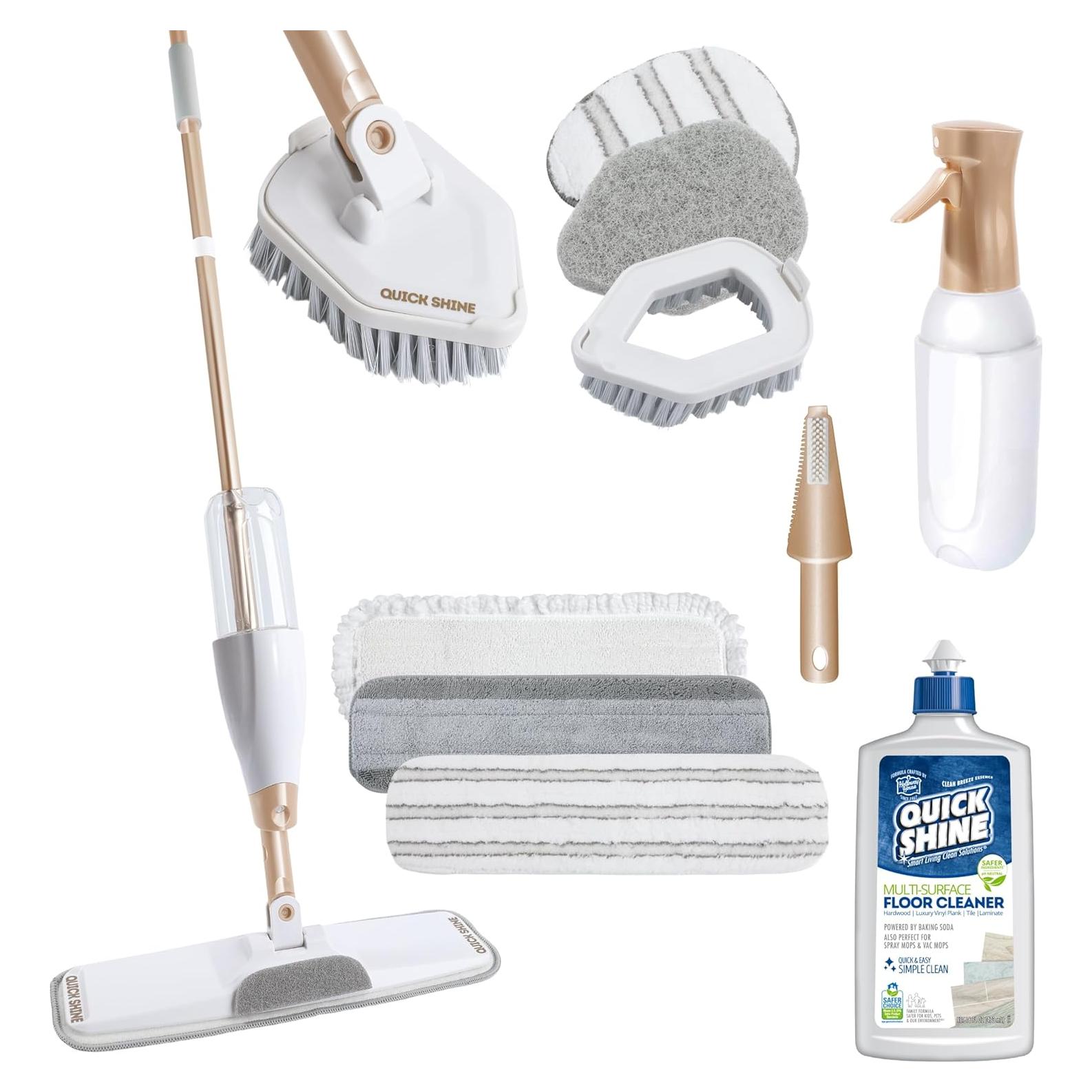 Kit de Mopa Rociadora Quick Shine 11 Piezas - Limpieza Profesional