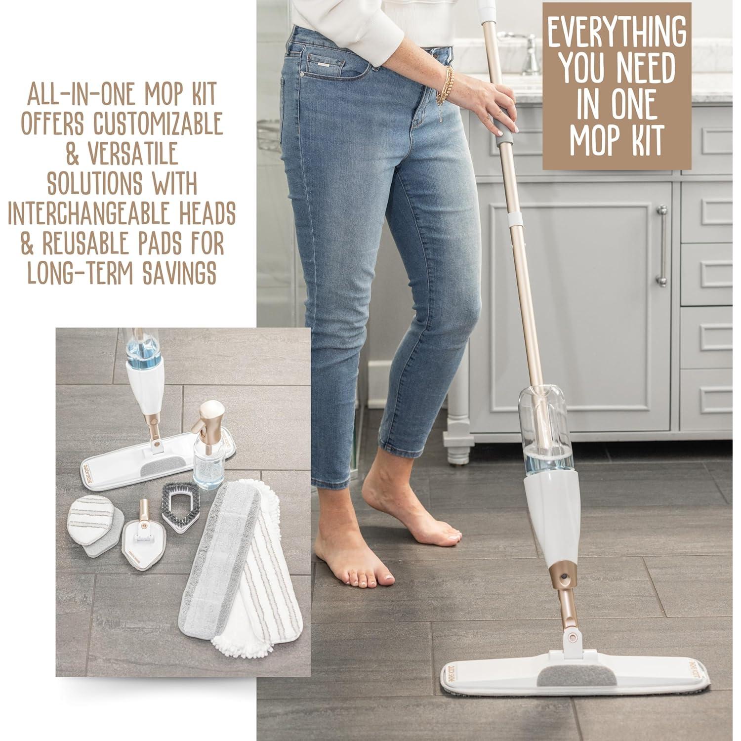 Kit de Mopa Rociadora Quick Shine 11 Piezas - Limpieza Profesional