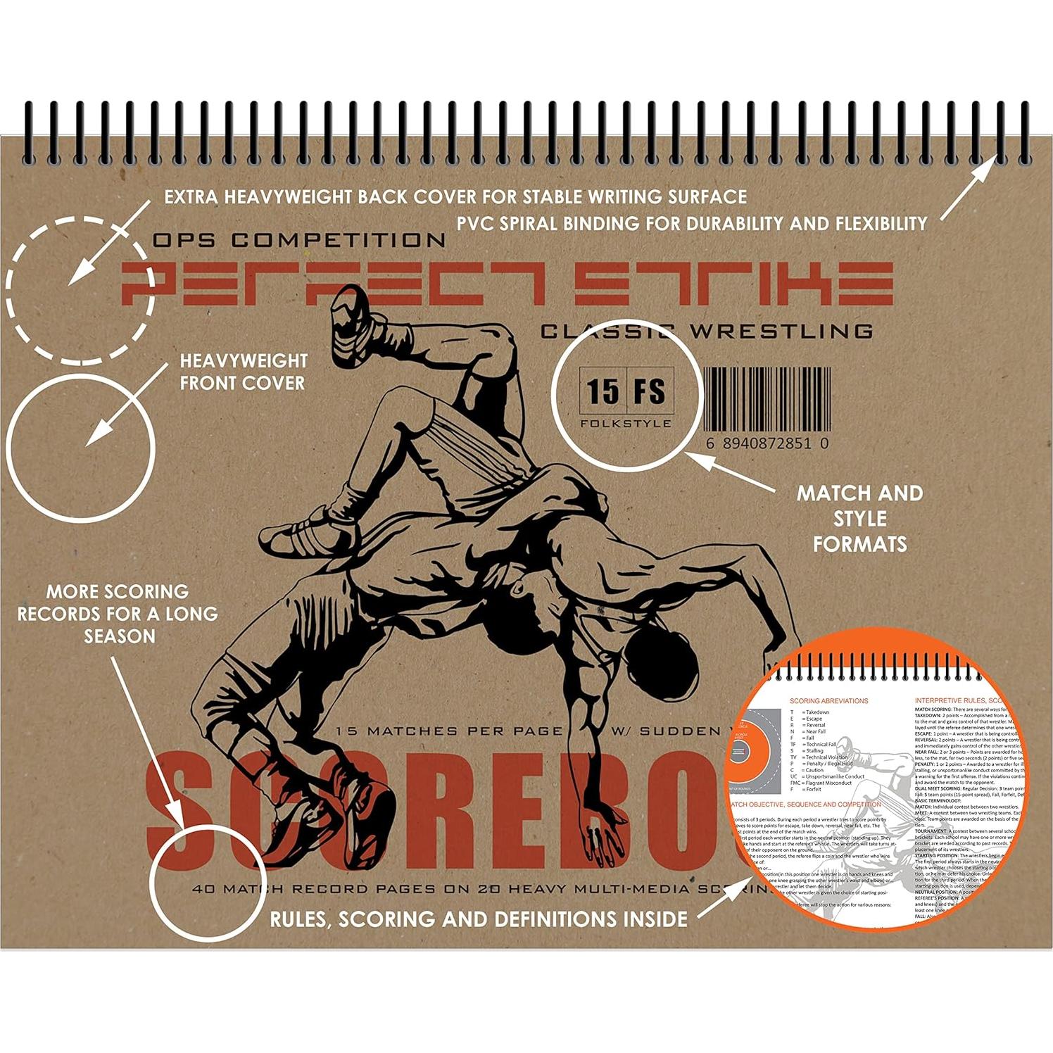 Libro de Puntuación de Lucha Perfecta - Perfect Strike - Resistente