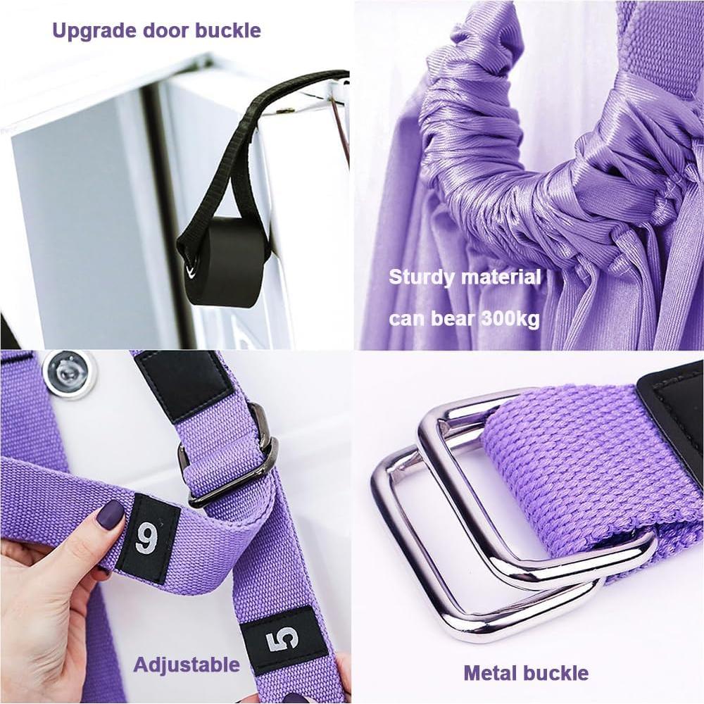 Columpio de Yoga Elfzone para Puerta - Correa de Estiramiento 40mm