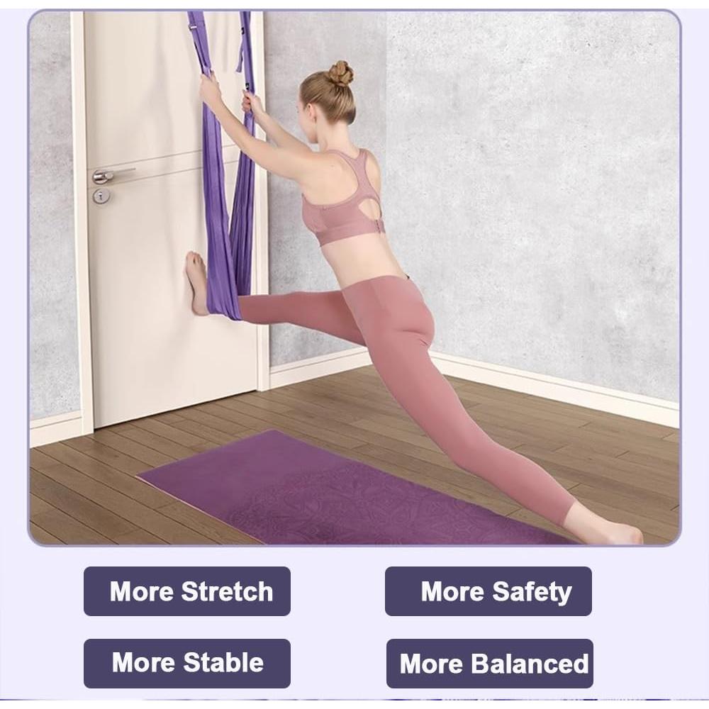 Columpio de Yoga Elfzone para Puerta - Correa de Estiramiento 40mm