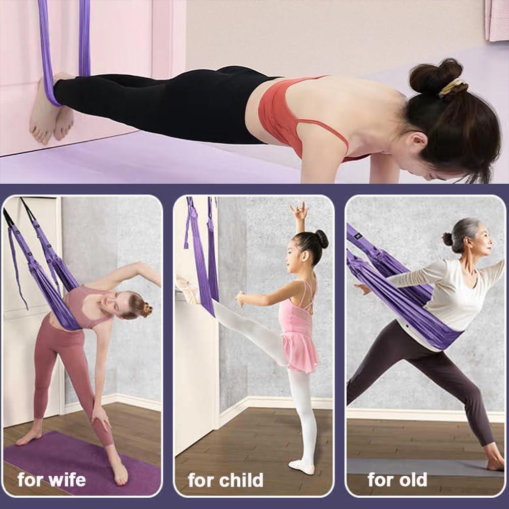 Columpio de Yoga Elfzone para Puerta - Correa de Estiramiento 40mm