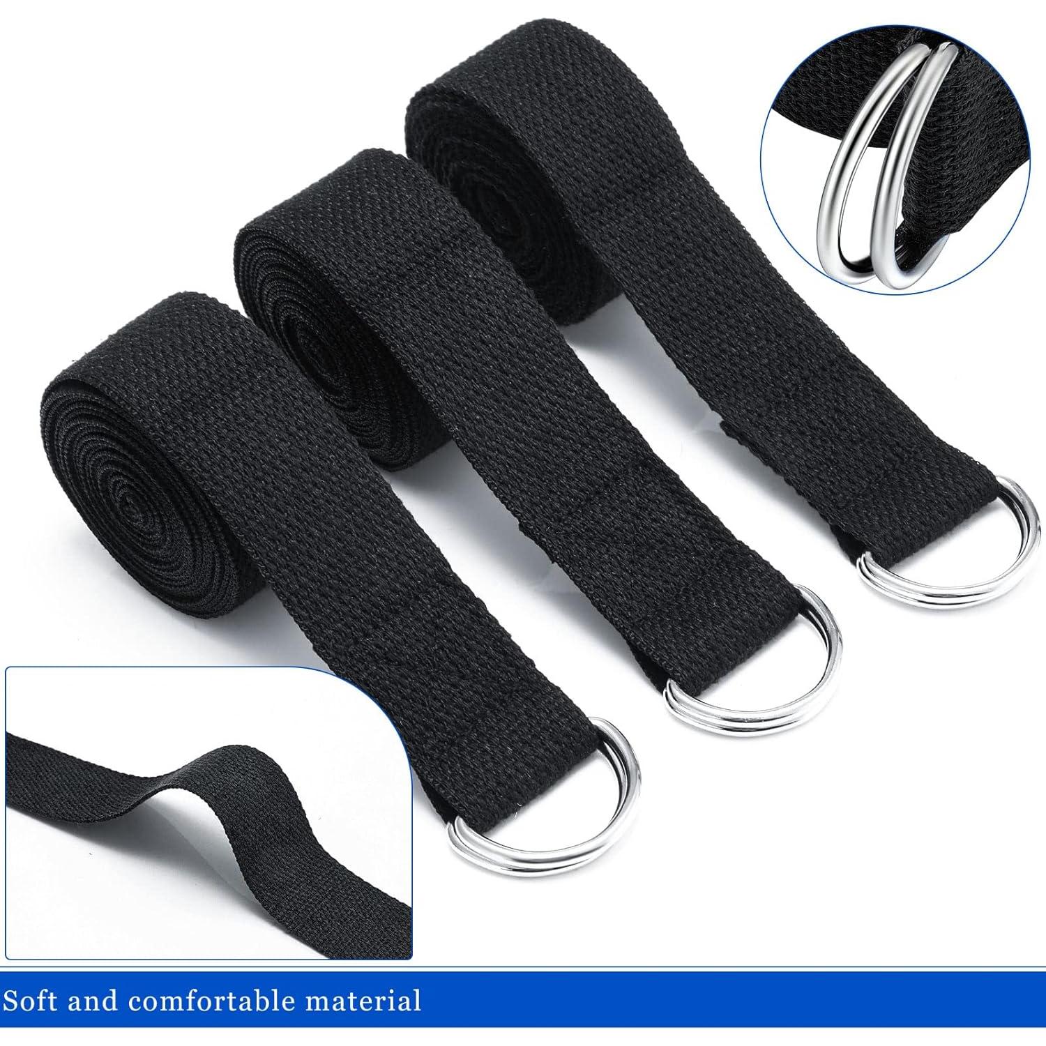 Correas de Yoga Yilloog 6 Pcs 2.44m Ajustables Antideslizantes