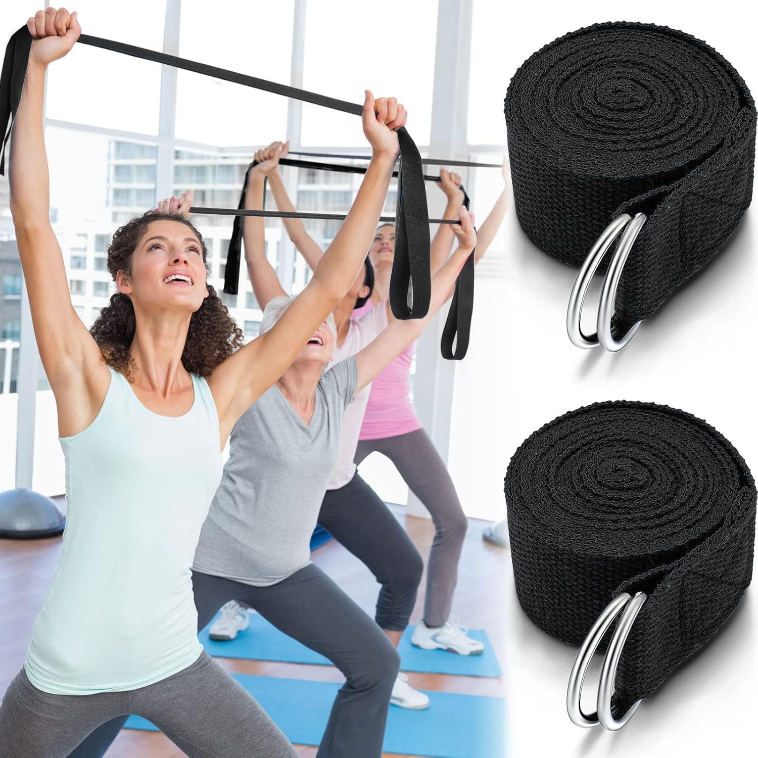 Correas de Yoga Yilloog 6 Pcs 2.44m Ajustables Antideslizantes