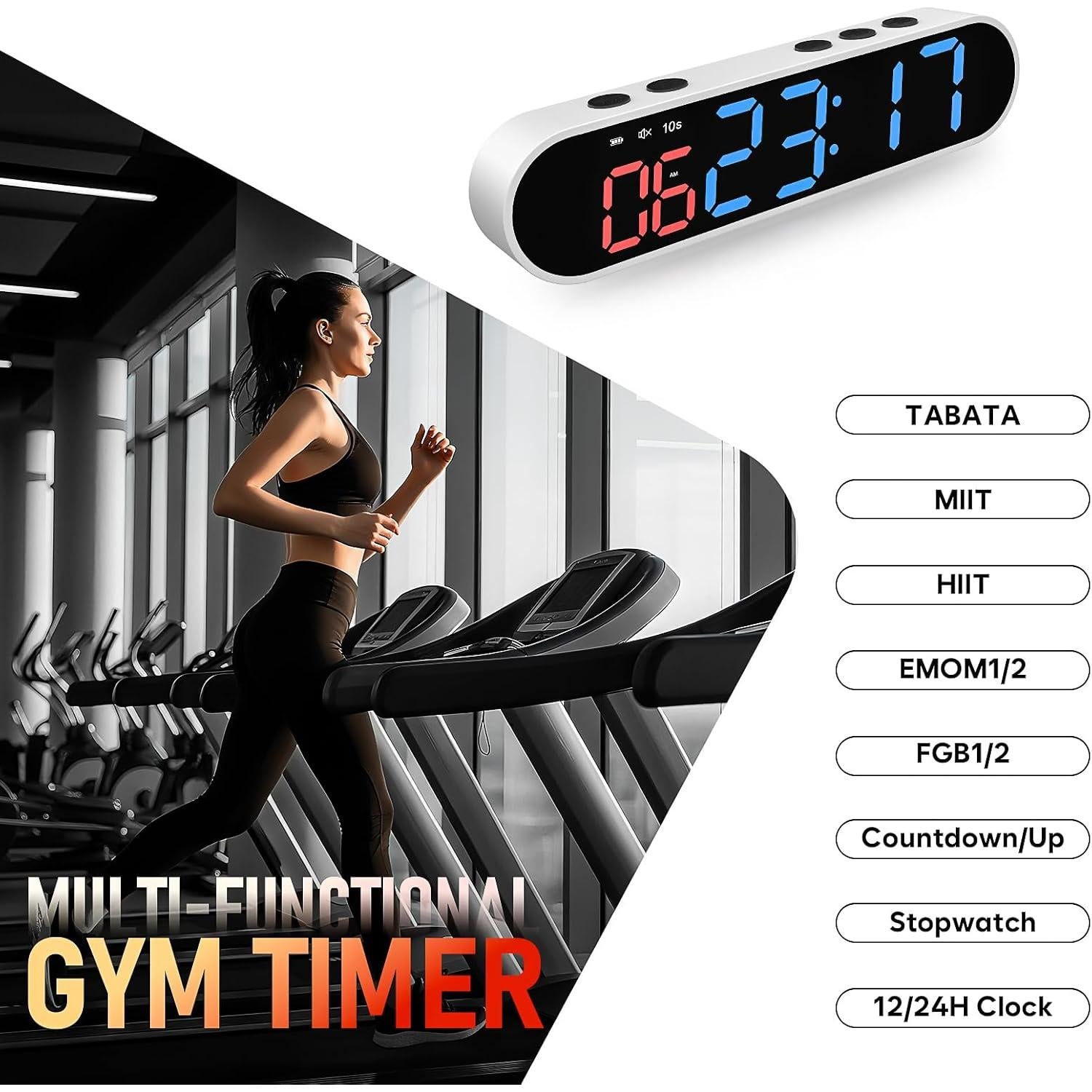 Temporizador de Gimnasio Dienmern Portátil con Imán Fuerte