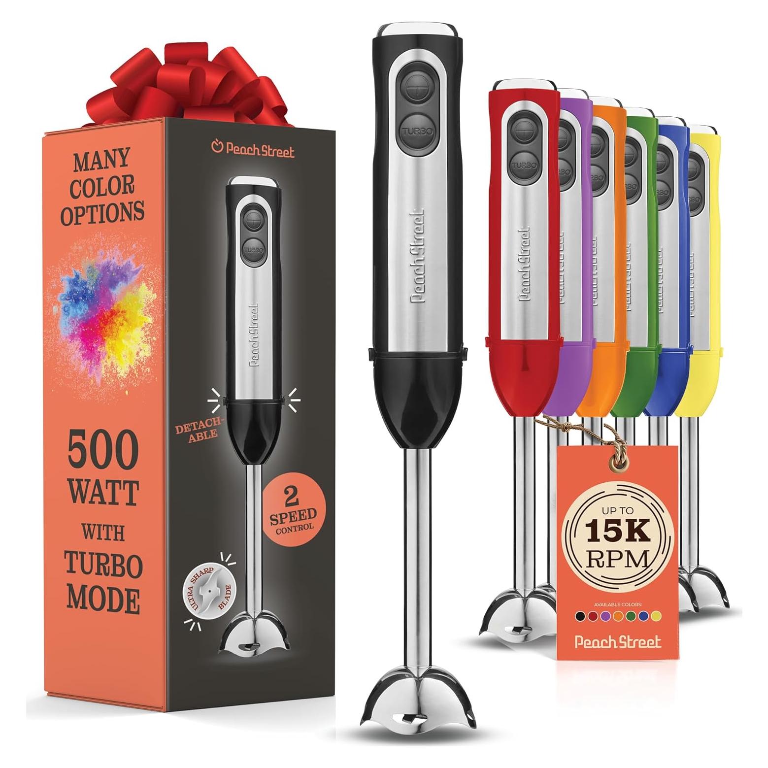 Batidora de Inmersión Peach Street 500W Turbo Ergonomica