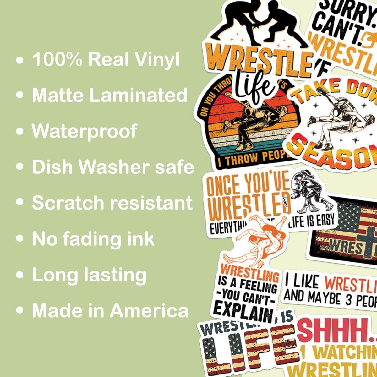 Hoja de Stickers Lucha Libre TAYTA 10pcs Vinilo Impermeable