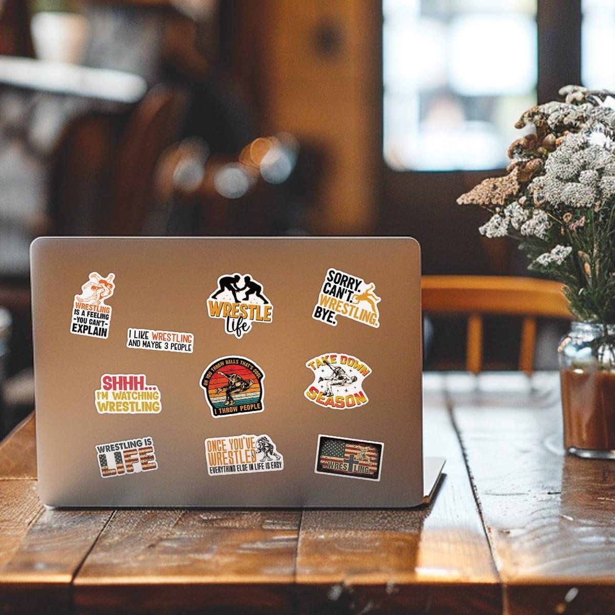 Hoja de Stickers Lucha Libre TAYTA 10pcs Vinilo Impermeable