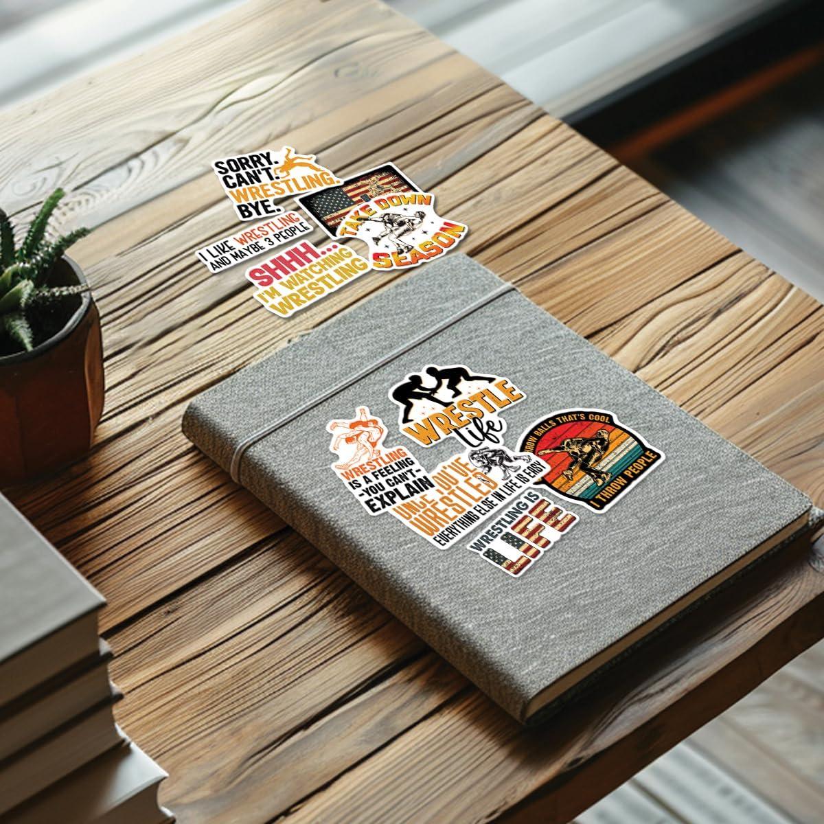 Hoja de Stickers Lucha Libre TAYTA 10pcs Vinilo Impermeable