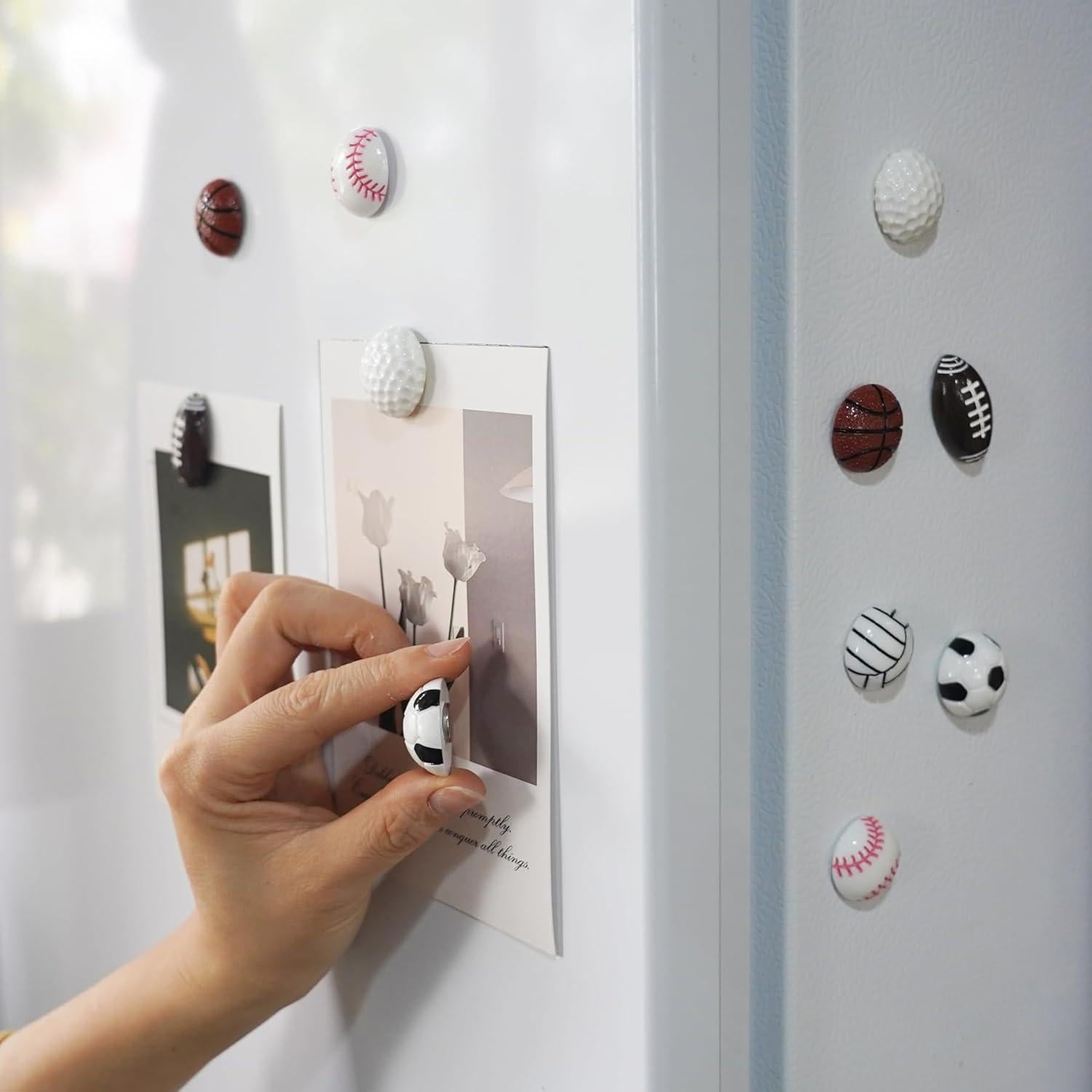 Imanes Decorativos de Baloncesto KEYDUACU - 12 Piezas 3D