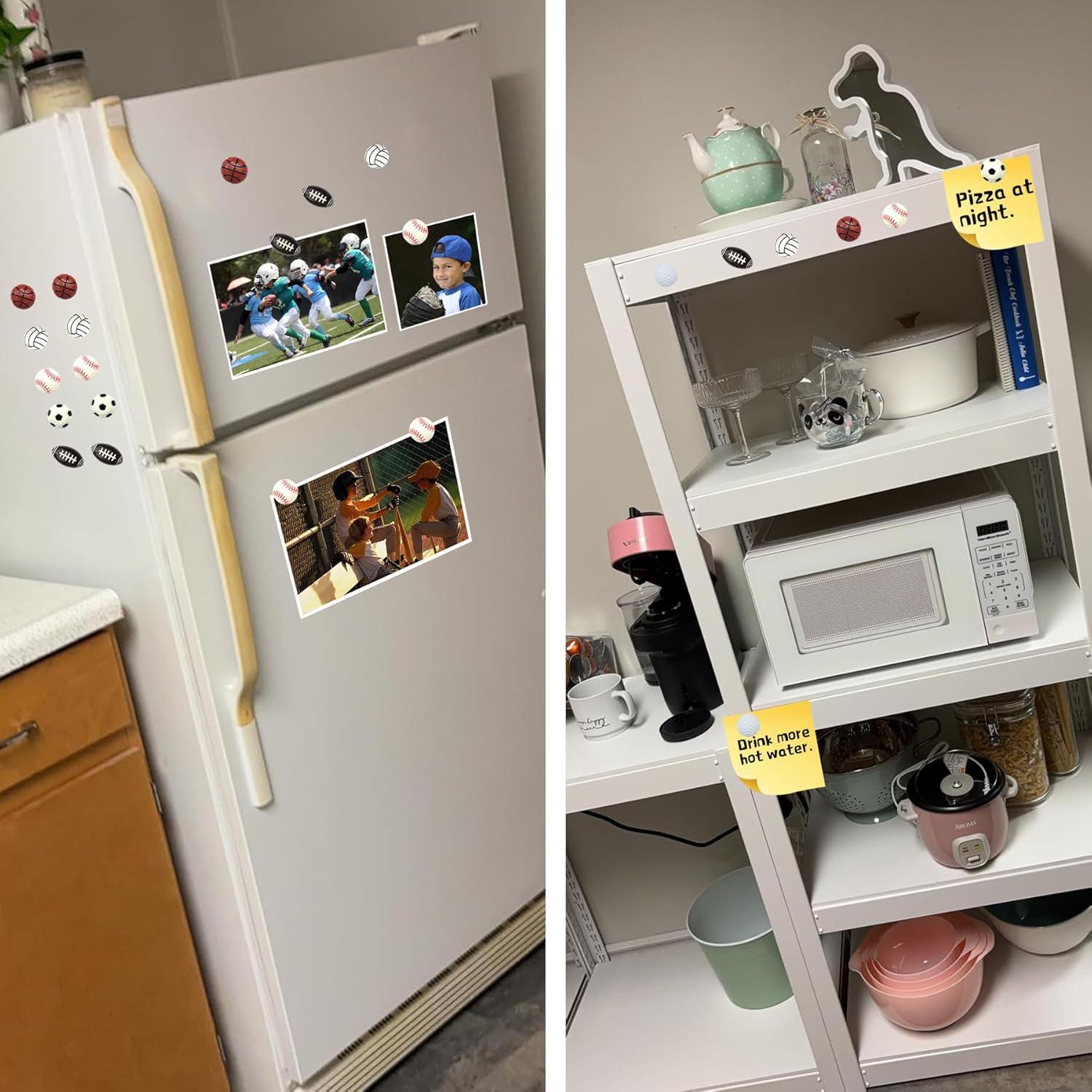 Imanes Decorativos de Baloncesto KEYDUACU - 12 Piezas 3D