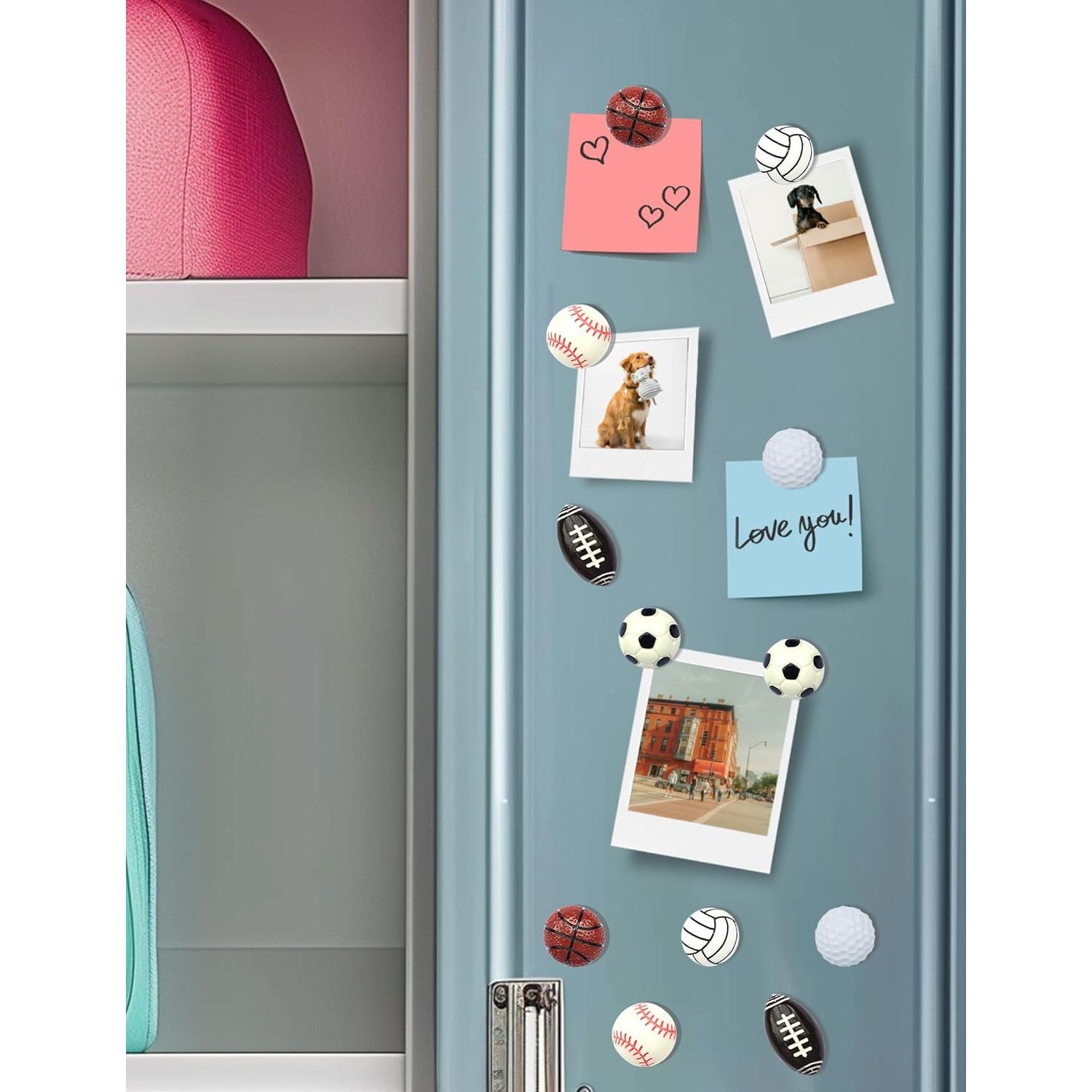 Imanes Decorativos de Baloncesto KEYDUACU - 12 Piezas 3D