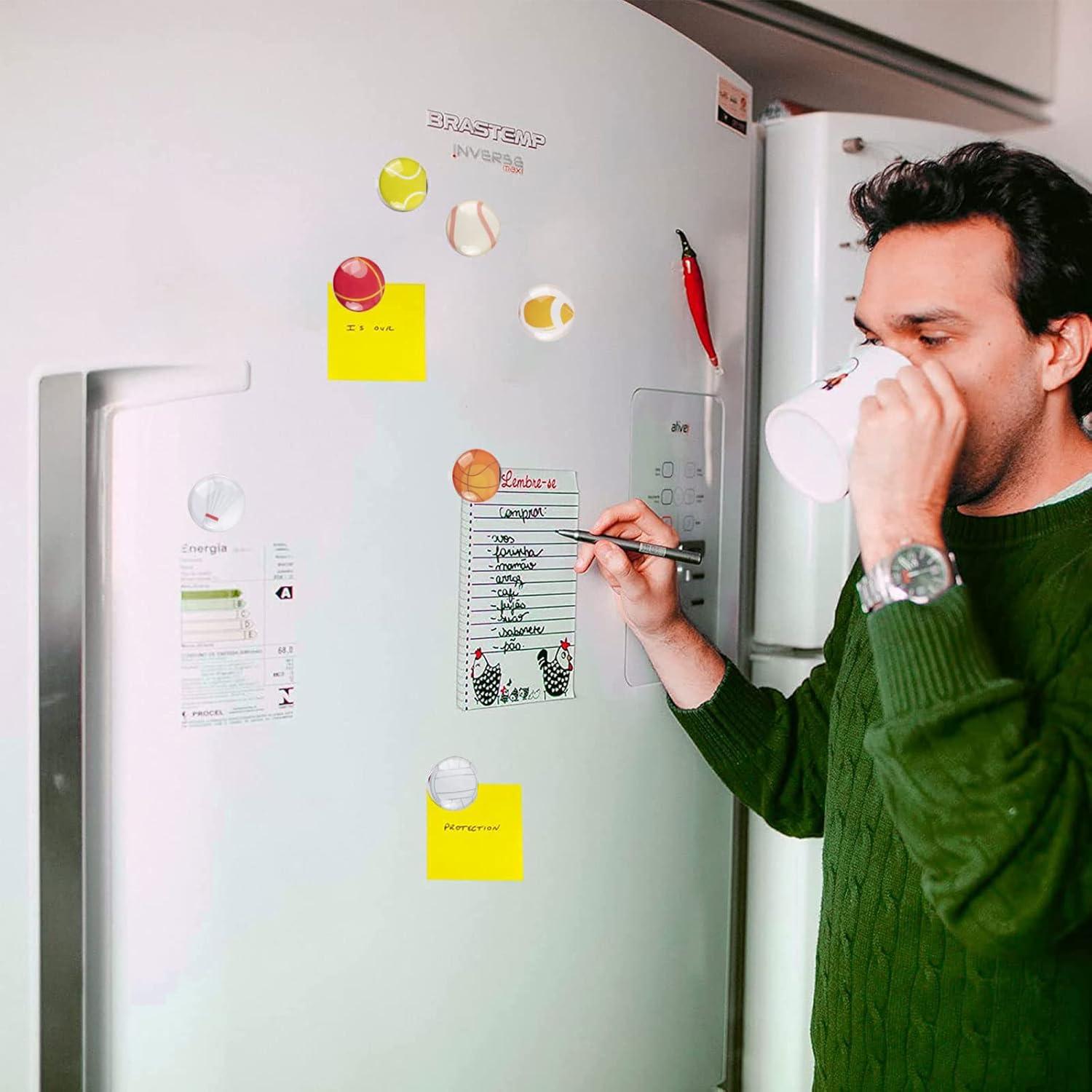 Imanes de Refrigerador SAISHUO 12 Piezas Baloncesto Vidrio