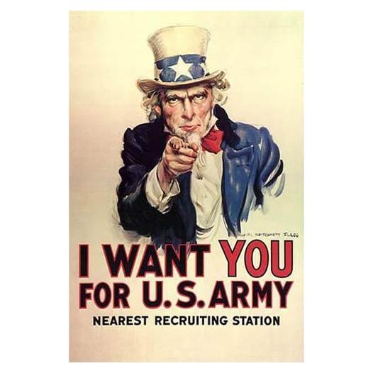 Imán de Nevera Vintage Ejército EE. UU. 50mm x 75mm Magnet Sv