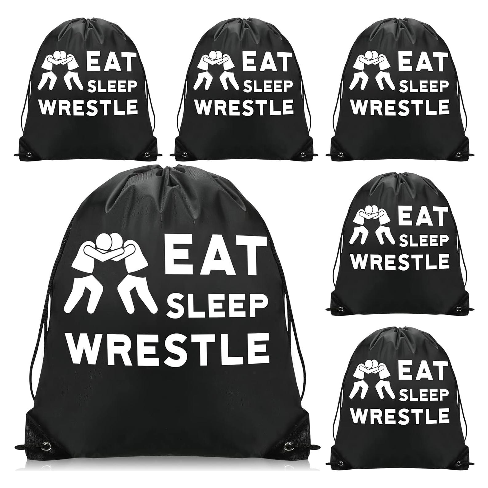 Mochila de Cuerda Chunful 6 Piezas Negra para Deportes