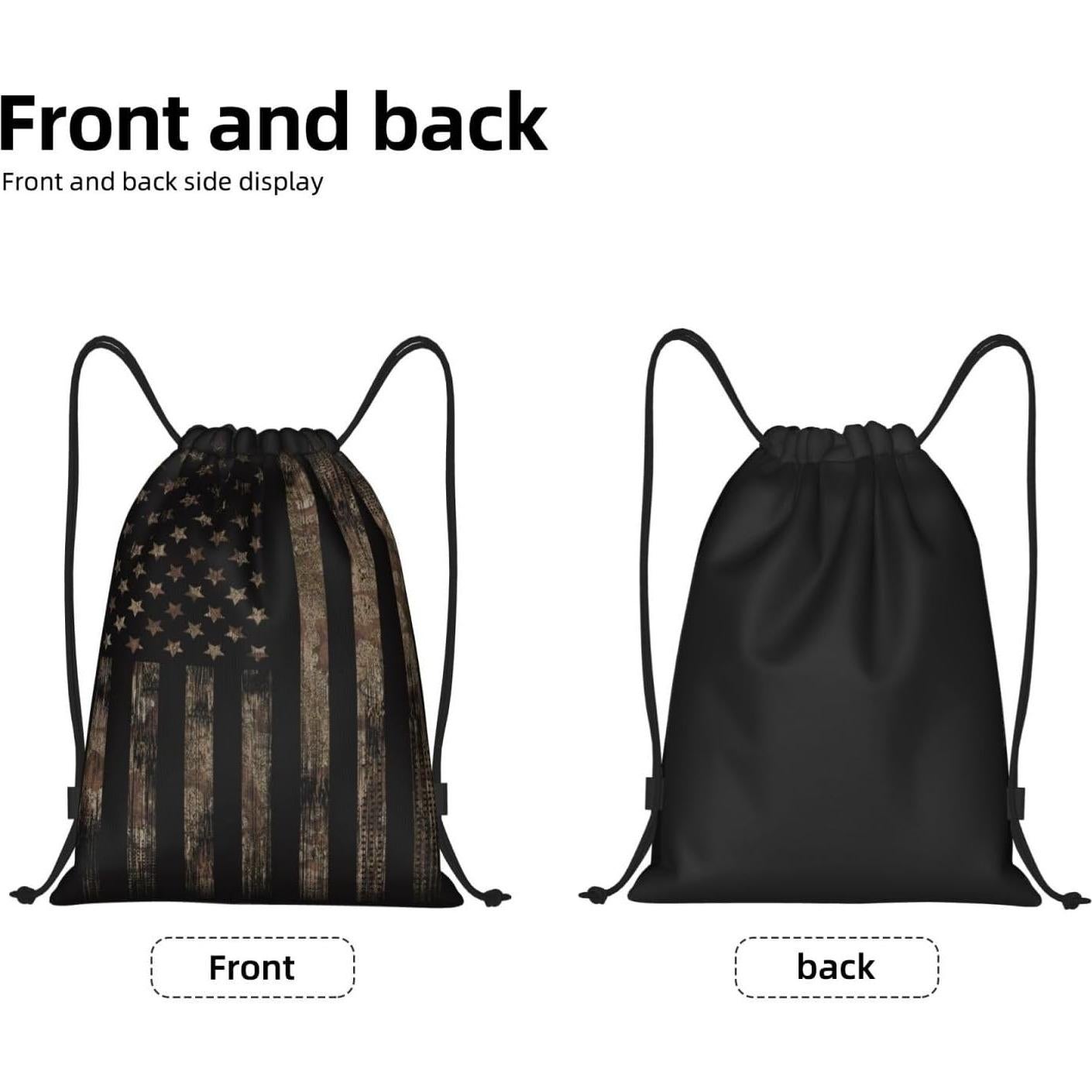 Mochila de Cuerda Camuflaje Marrón Gianlaima 35.6x42.9cm