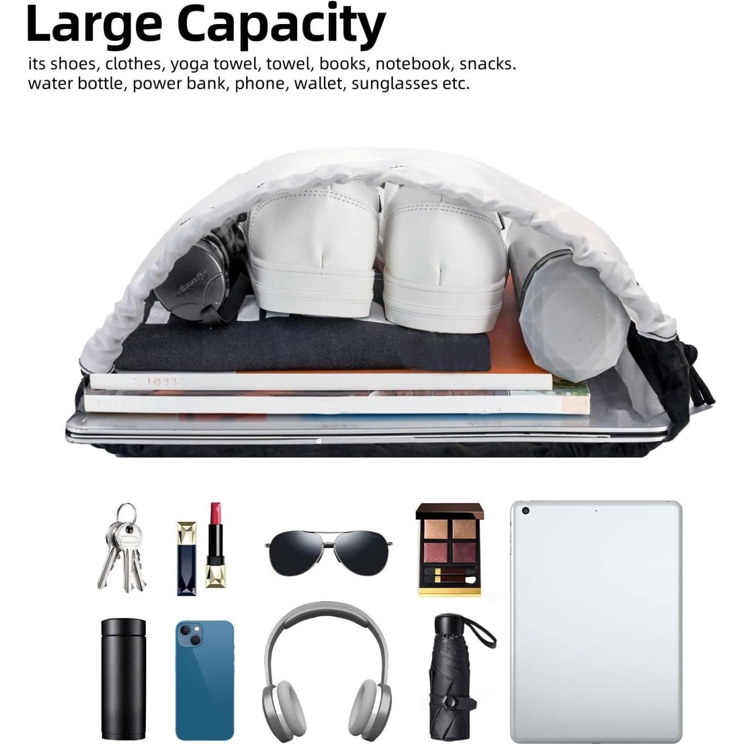 Mochila de Cuerda Camuflaje Marrón Gianlaima 35.6x42.9cm