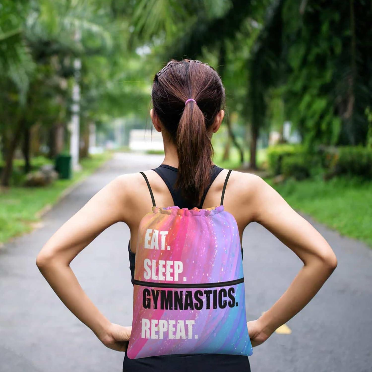 Mochila de Cuerda Impermeable Qilerongrong 46x39cm Unisex