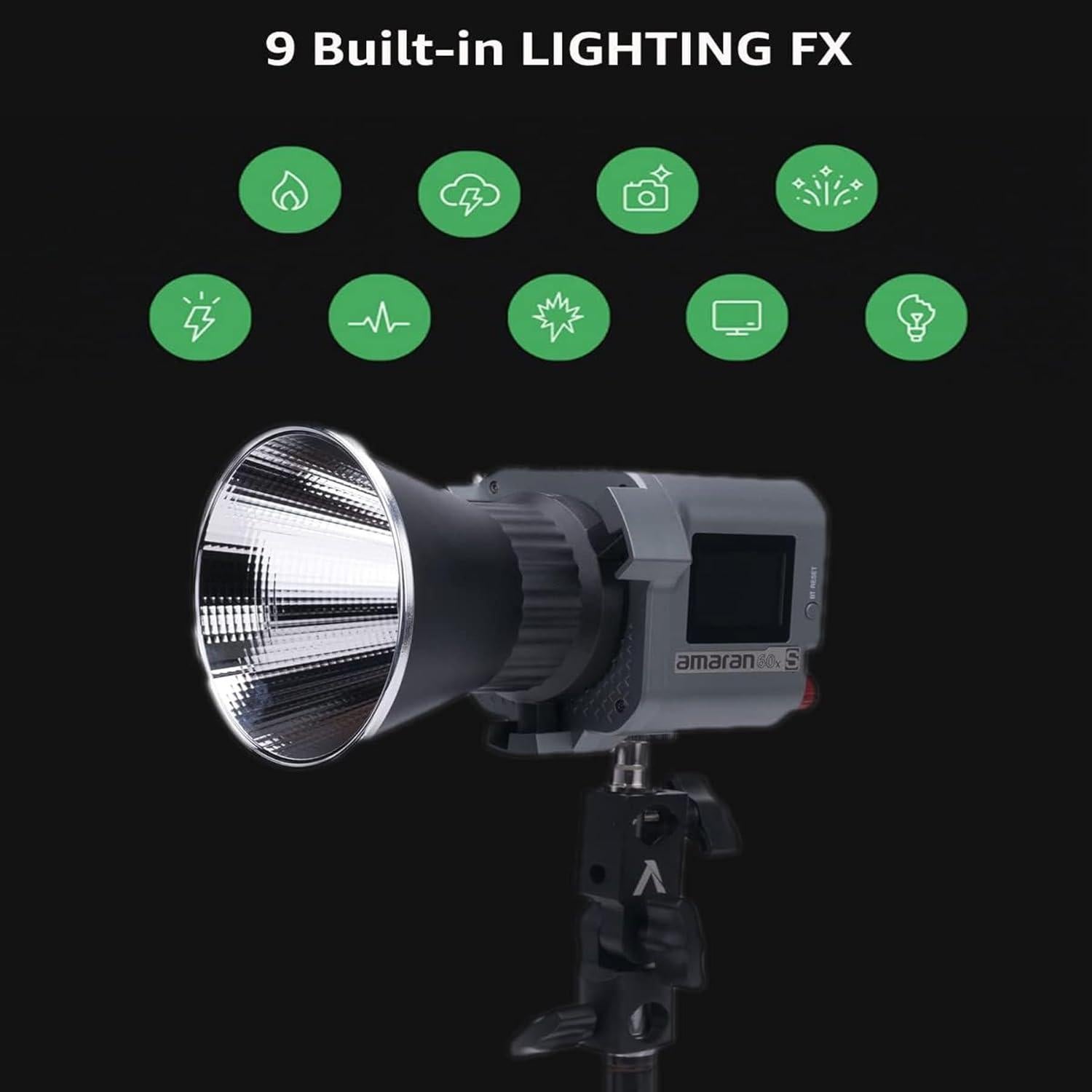 Aputure Amaran 60X S Luz LED Bi-Color 2700-6500K 65W