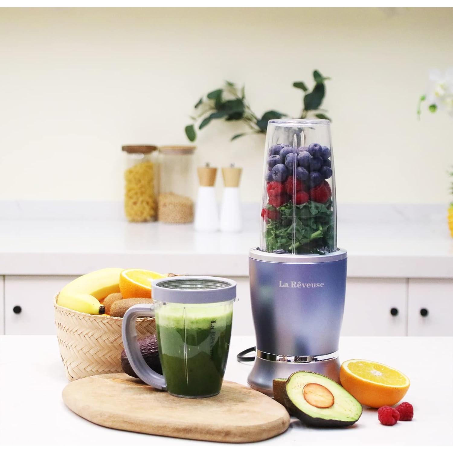 Licuadora Personal La Reveuse 250W 2 Tazas Libre BPA Azul