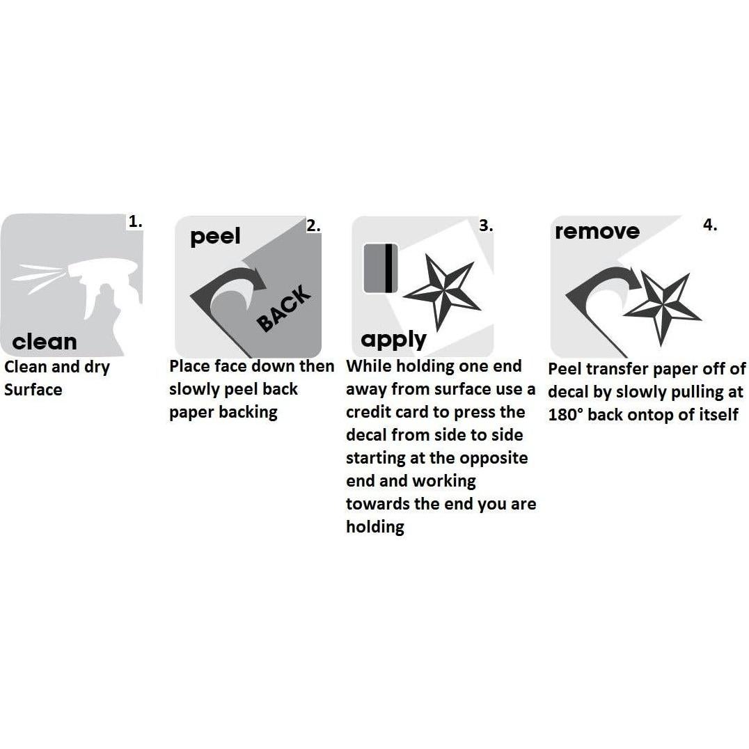 Calcomanía de Vinilo Negra Ideas de Concepto Creativo 19x7 cm