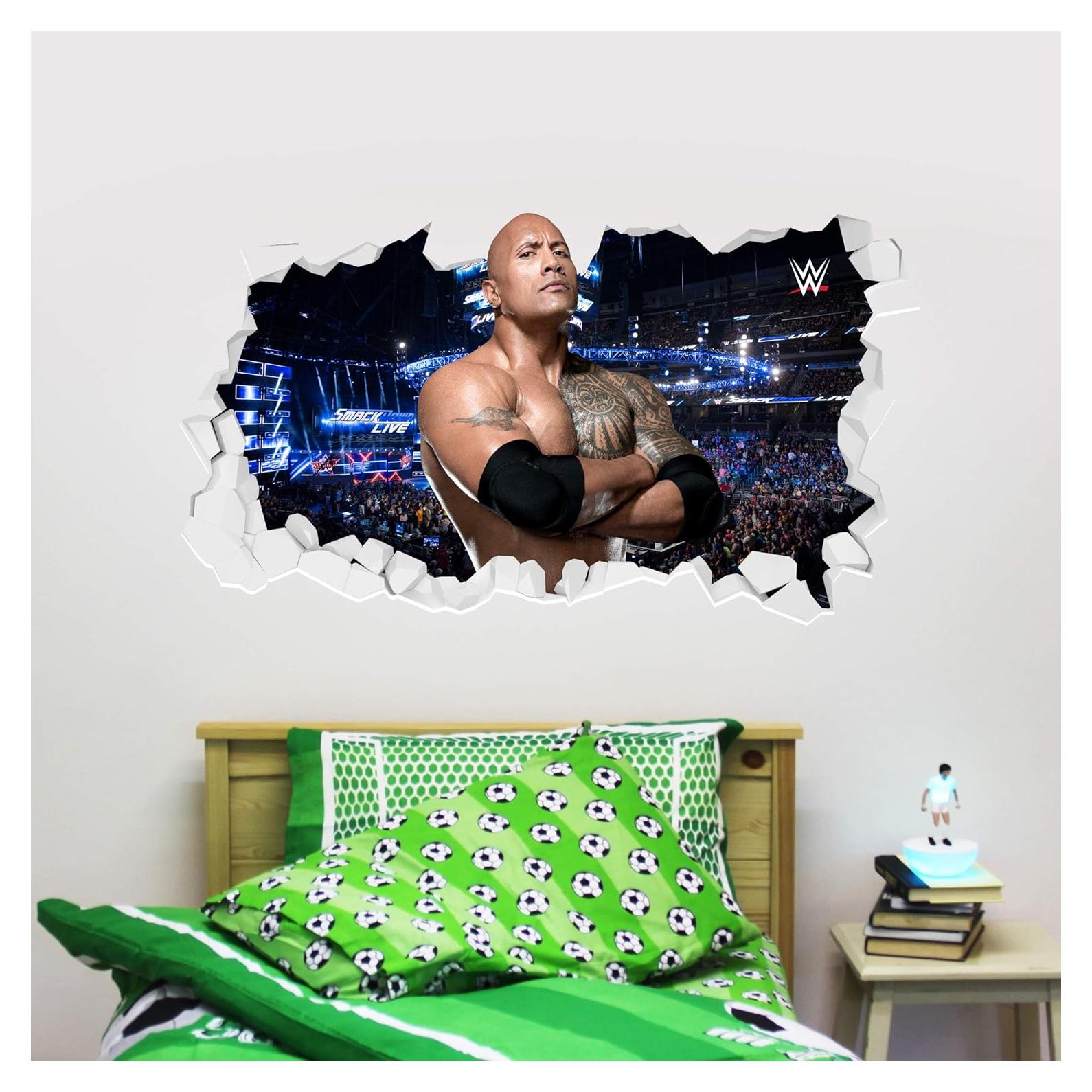 Calcomanía de Pared WWE La Roca 90cm Hermosa Calcomanía