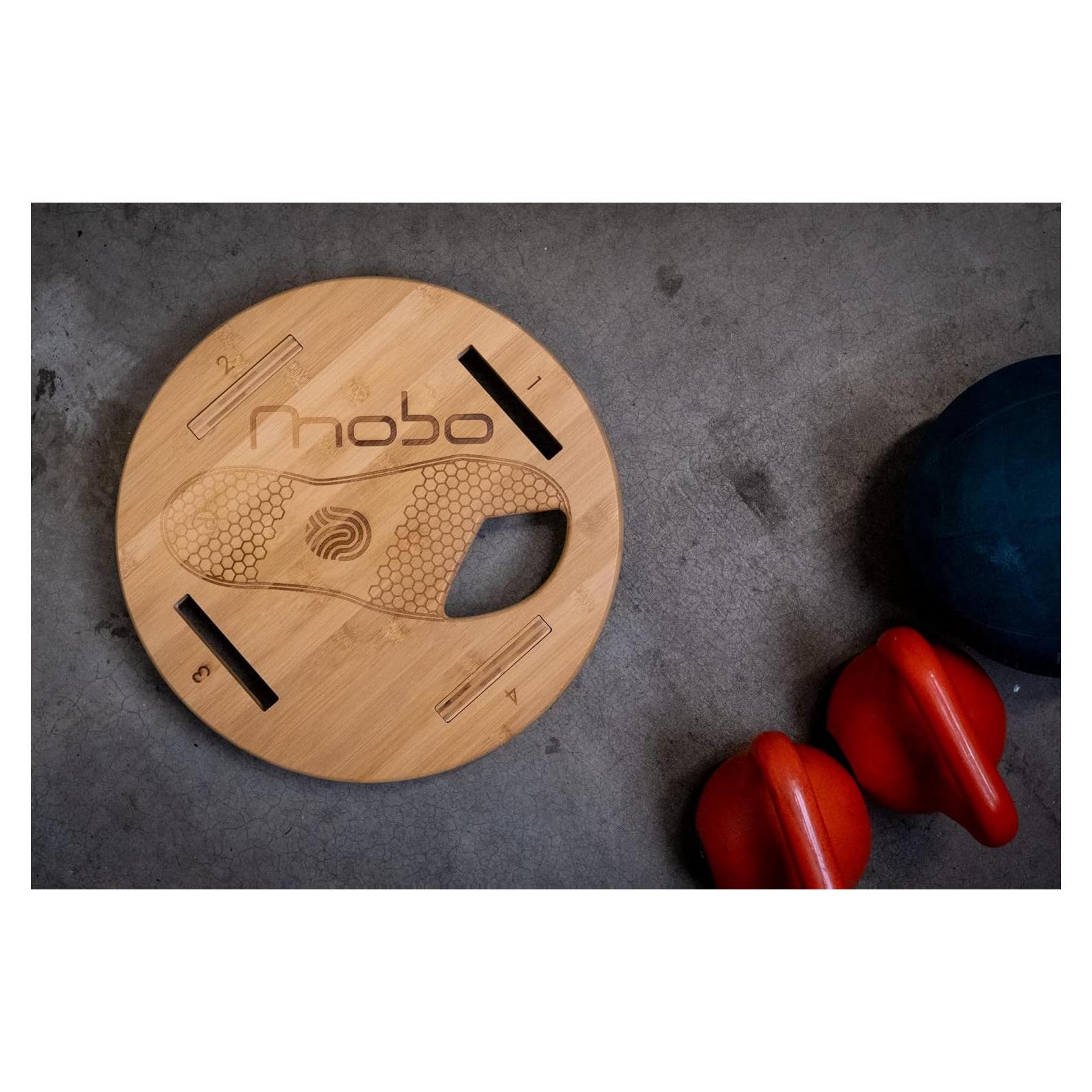 Tabla de Equilibrio MOBO de Bambú Natural - Soporta 136 kg