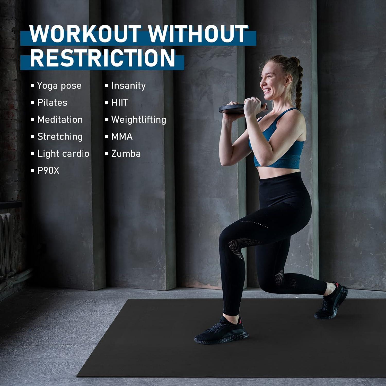 Esterilla de Ejercicio UMINEUX 1.9m x 1.2m Antideslizante