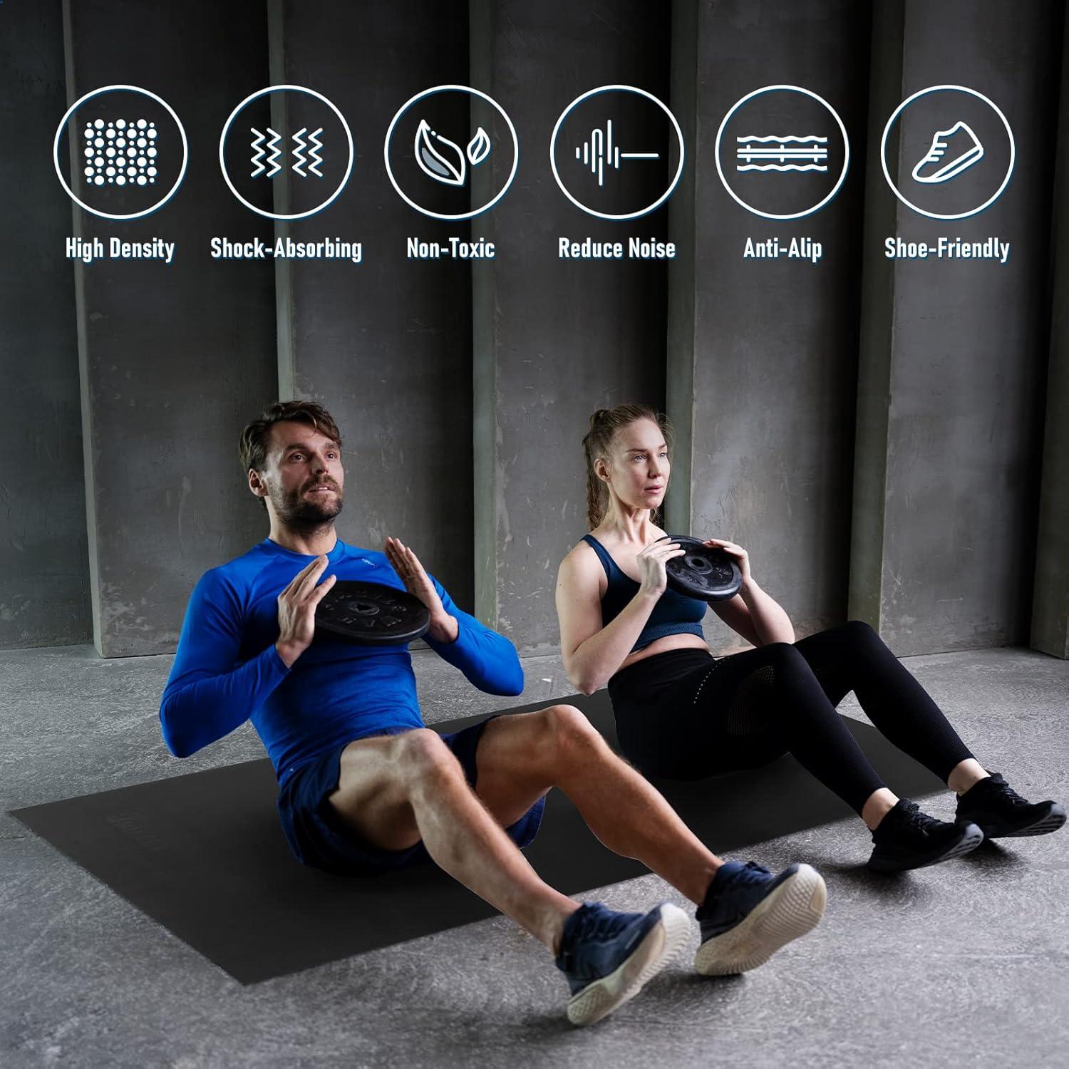 Esterilla de Ejercicio UMINEUX 1.9m x 1.2m Antideslizante