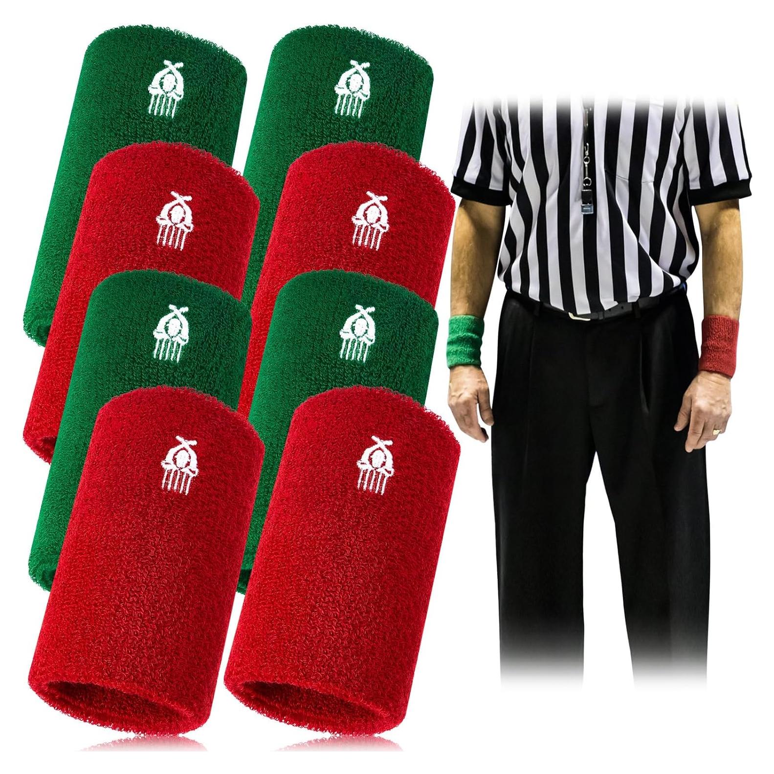 Muñequera de Lucha Deekin Roja y Verde 12.7x7.6 cm - 2 Piezas