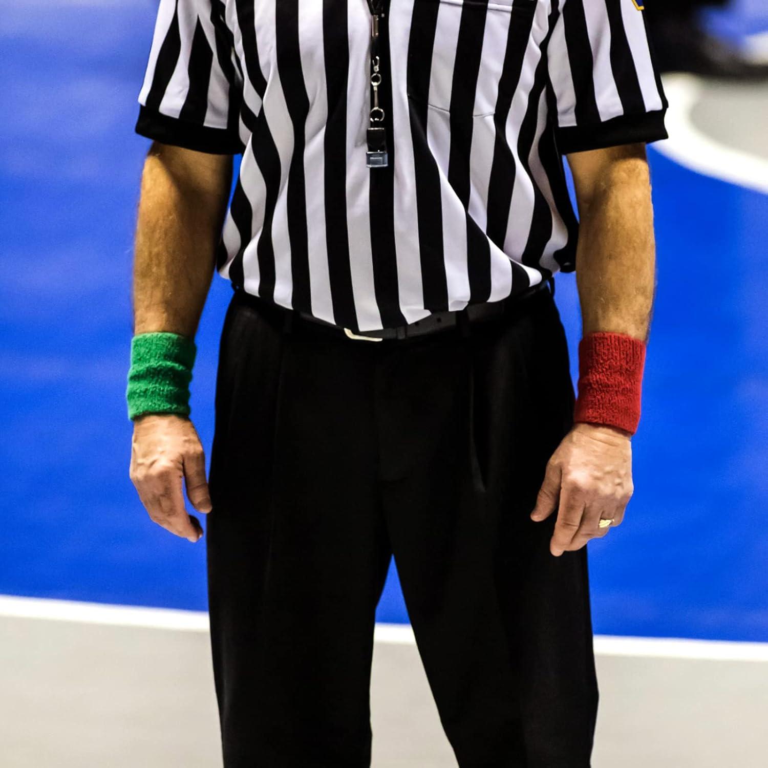 Muñequera de Lucha Deekin Roja y Verde 12.7x7.6 cm - 2 Piezas