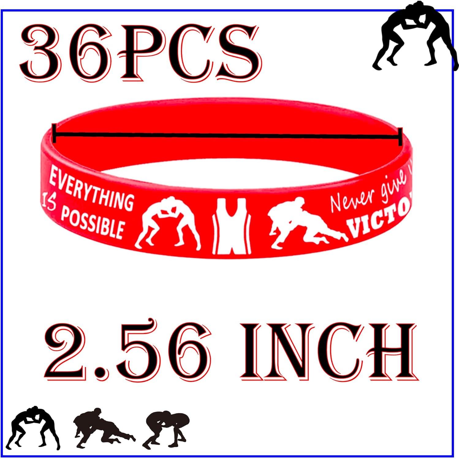 CupaPlay 36 Pulseras de Silicona para Fiesta Jiu-Jitsu