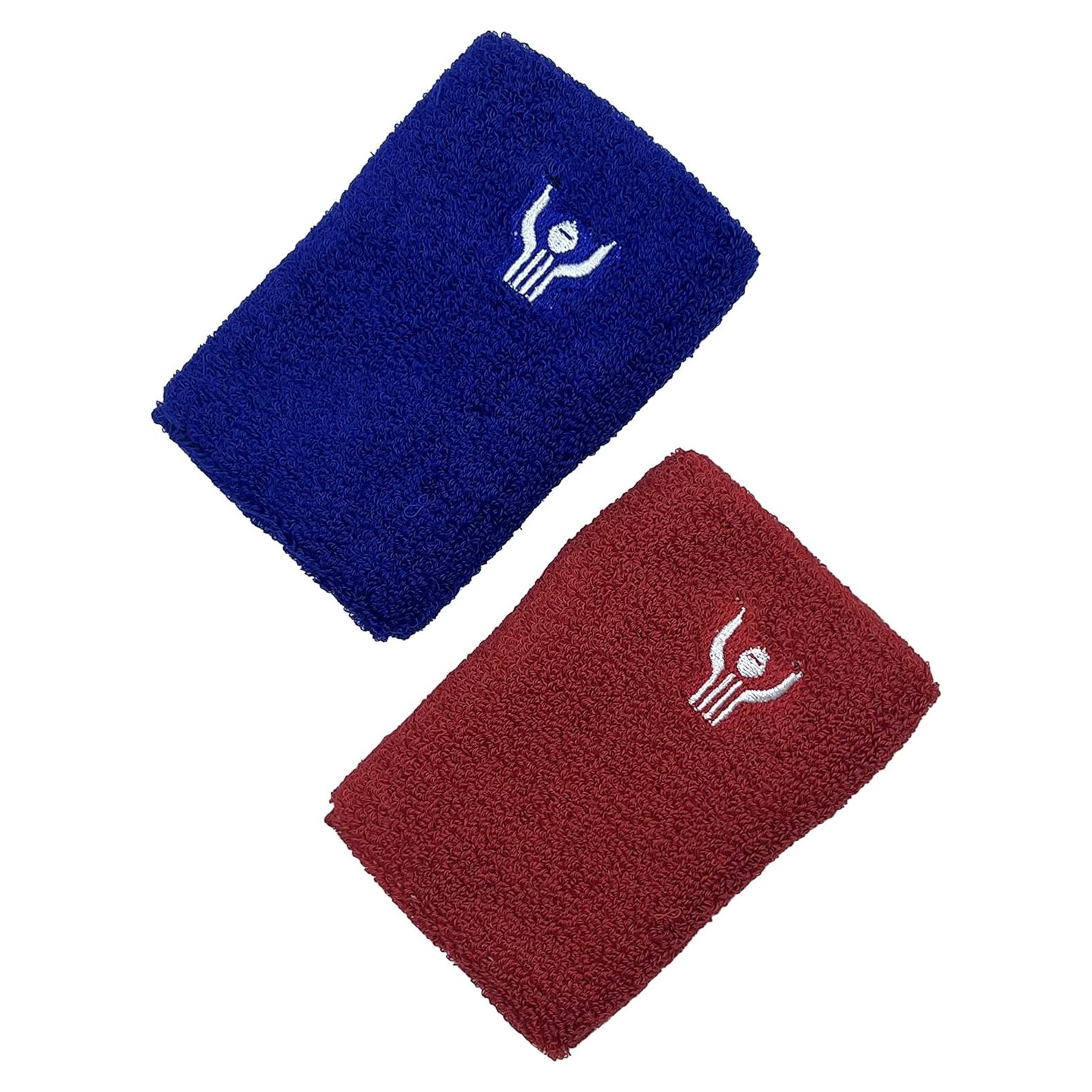 Conjunto de Pulseras de Lucha Gran Llamada Atletismo Rojo y Azul