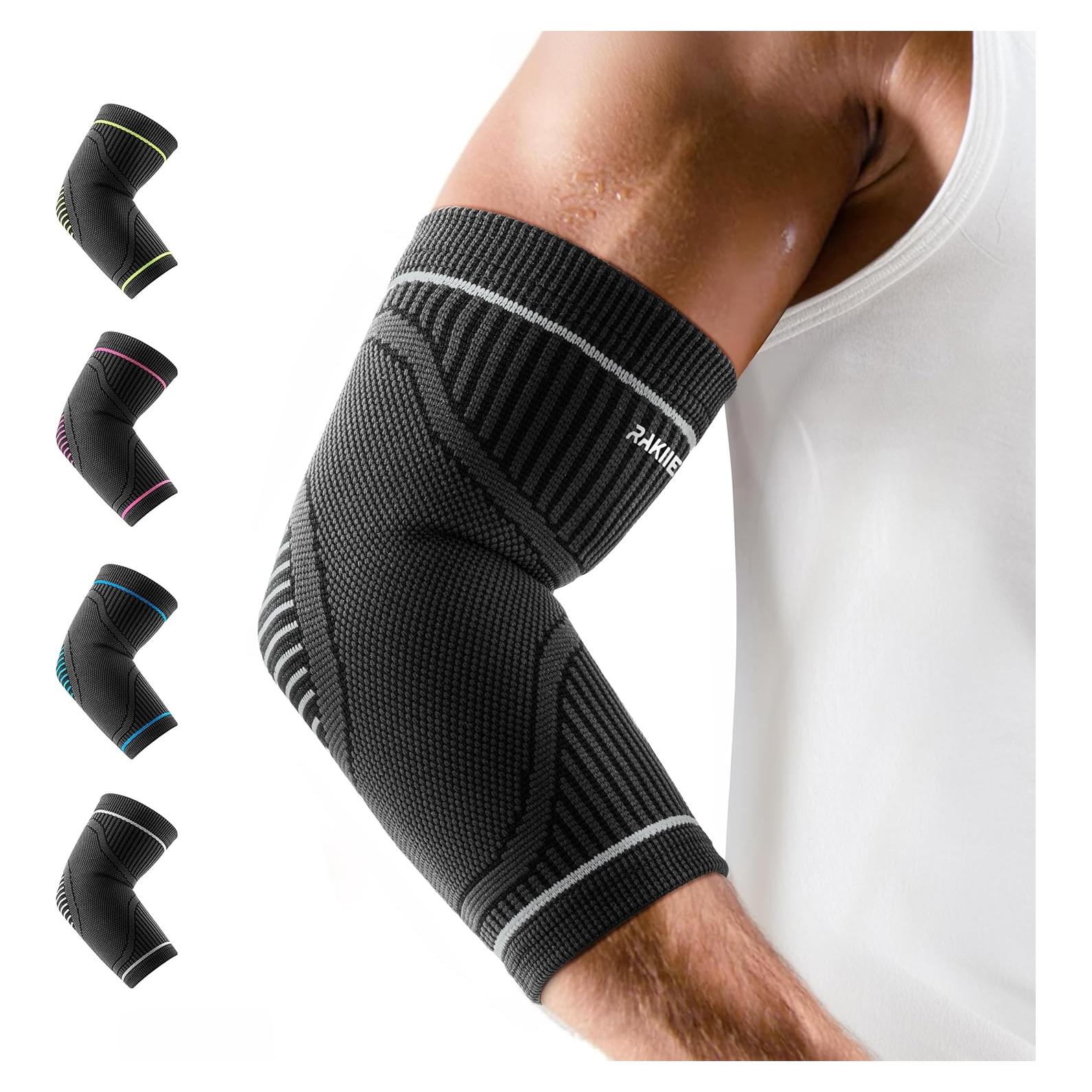 Manga de Compresión para Codo Rakiie - Alivio Tendonitis - Mediana