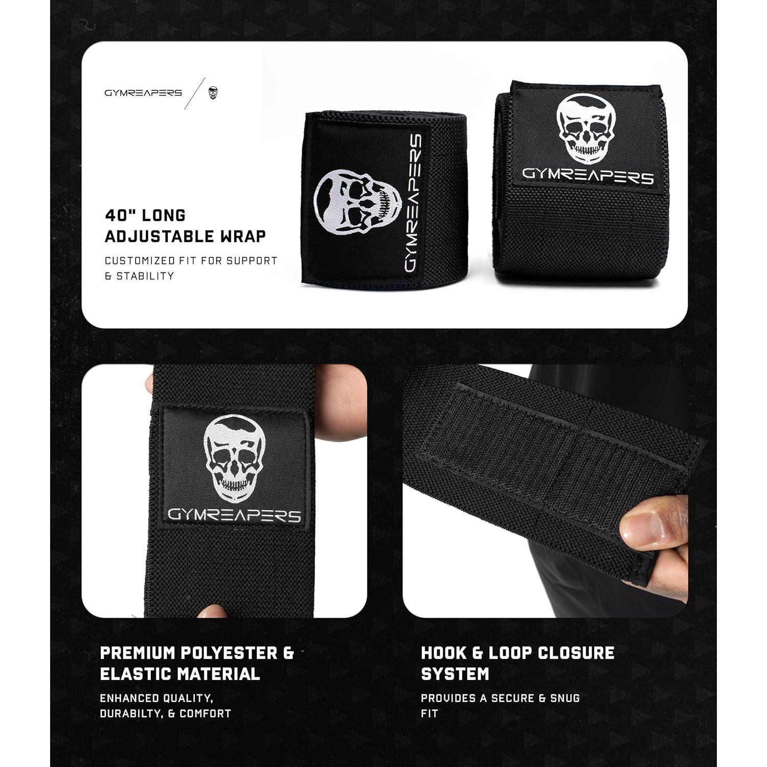 Fajas de Codo Gymreapers - Compresión Ajustable 101.6 cm (1 Par)