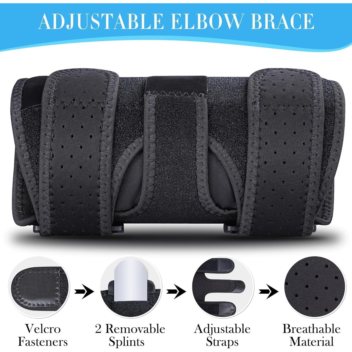 Soporte de Codo Niceuare Ajustable con Abrazaderas Metálicas