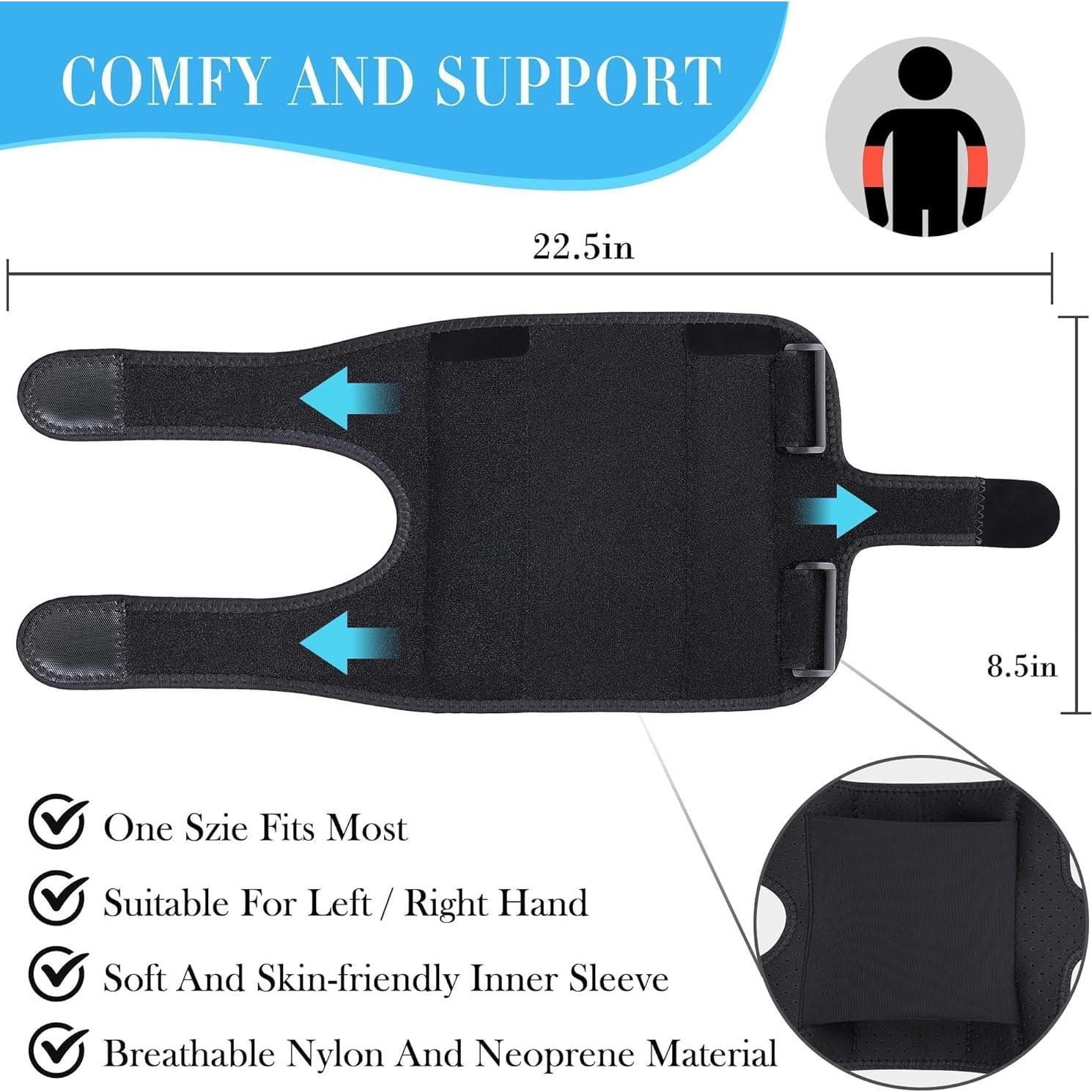 Soporte de Codo Niceuare Ajustable con Abrazaderas Metálicas